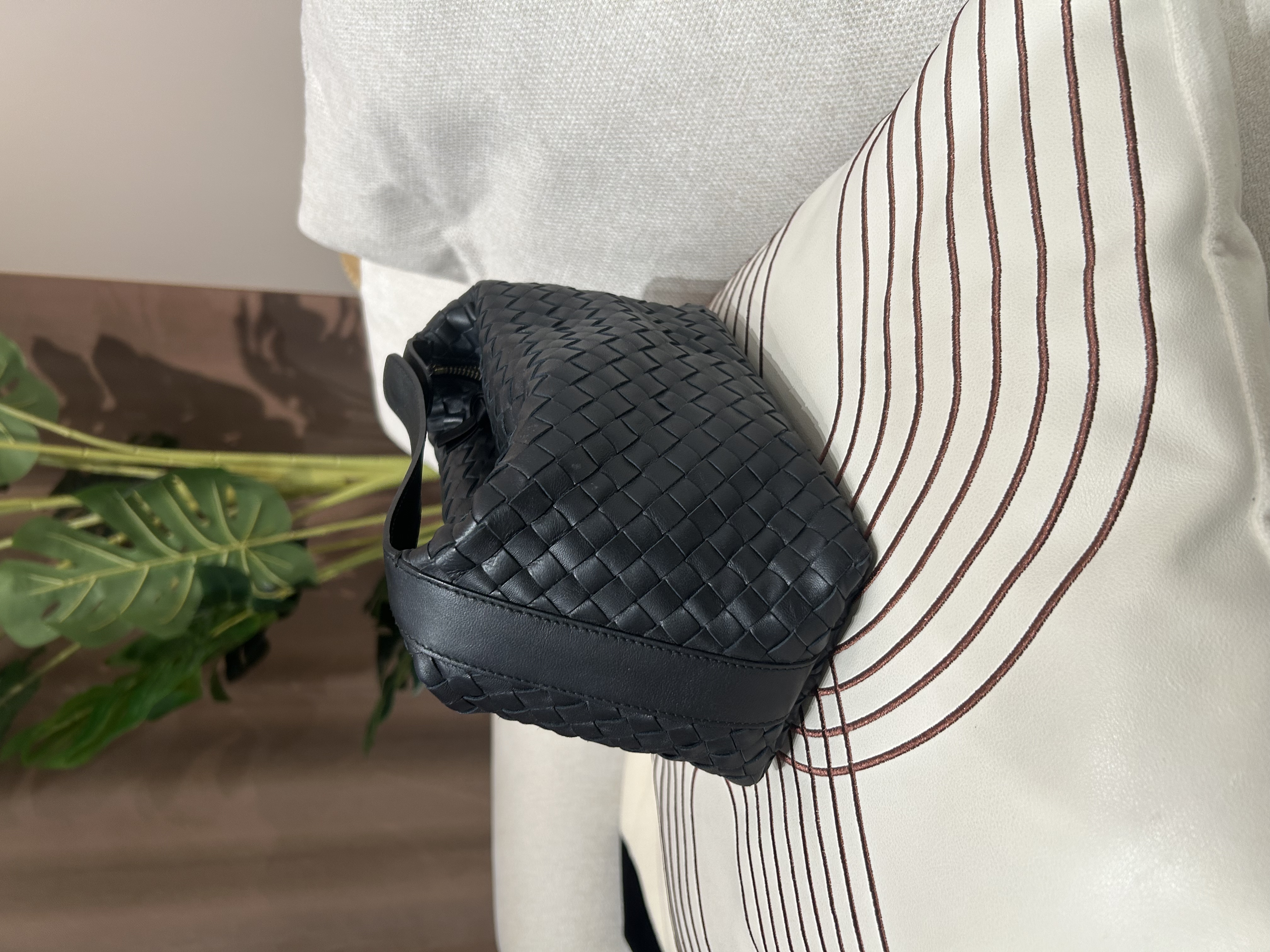 Bottega Veneta BV hobo Black Lambskin bag 100%Authentic,90%new✅dust bag
