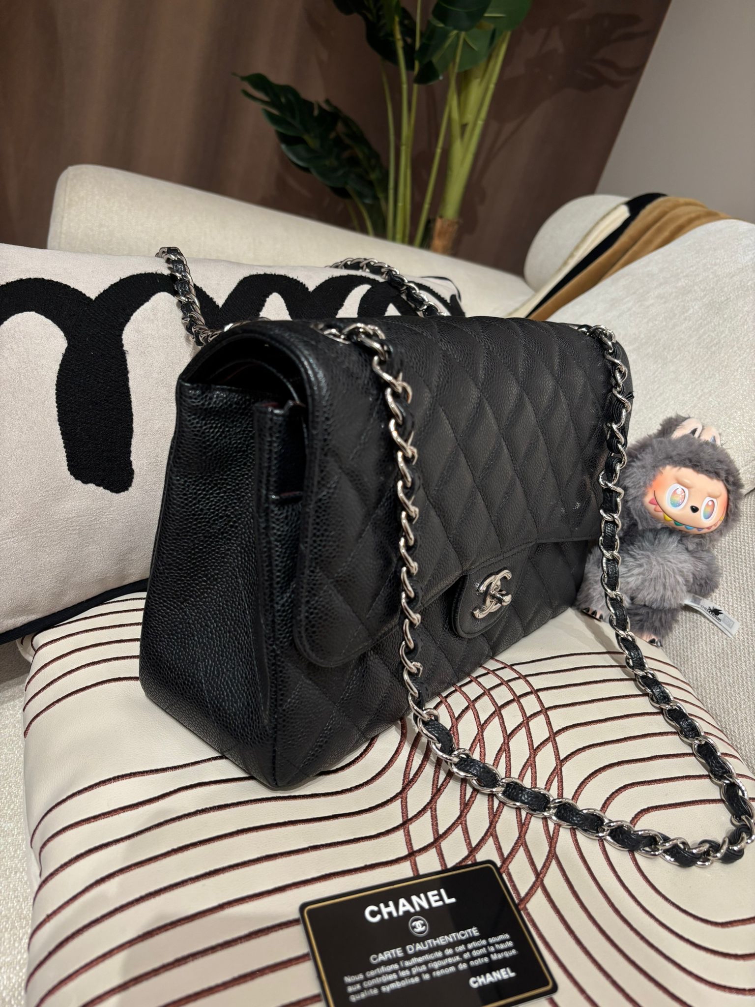 Chanel classic flap 30cm,jumbo,A58600 cf30 100%Authentic ,98%new ✅16card ✅塵袋✅box