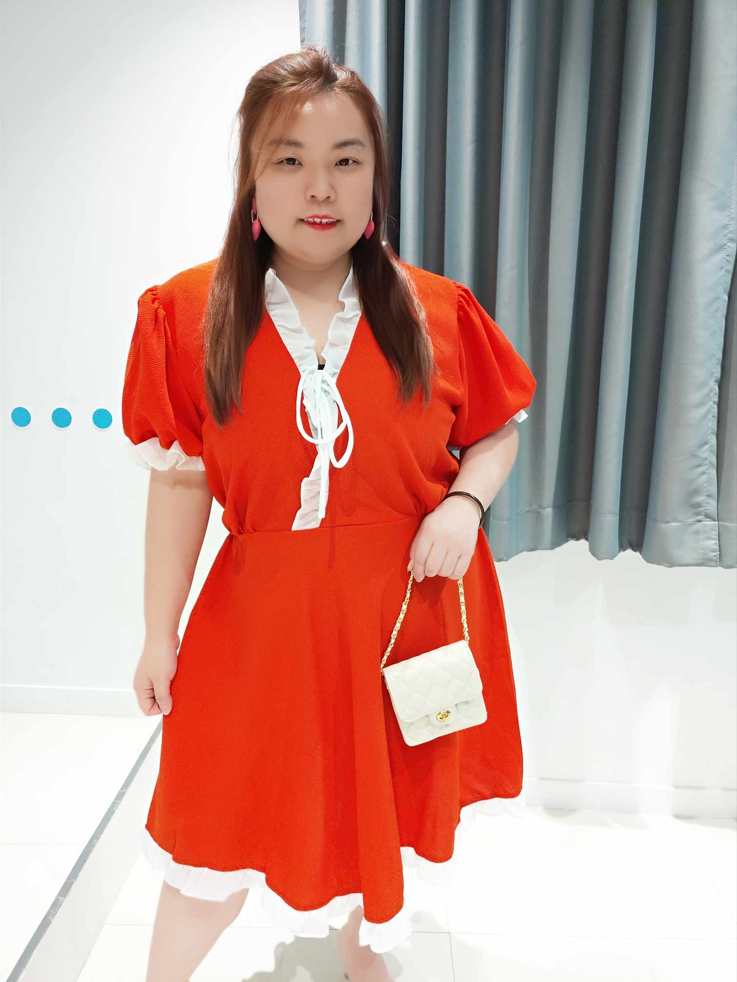 ENA09 THH11/TMD13 性感胸前绑带木耳边连衣裙