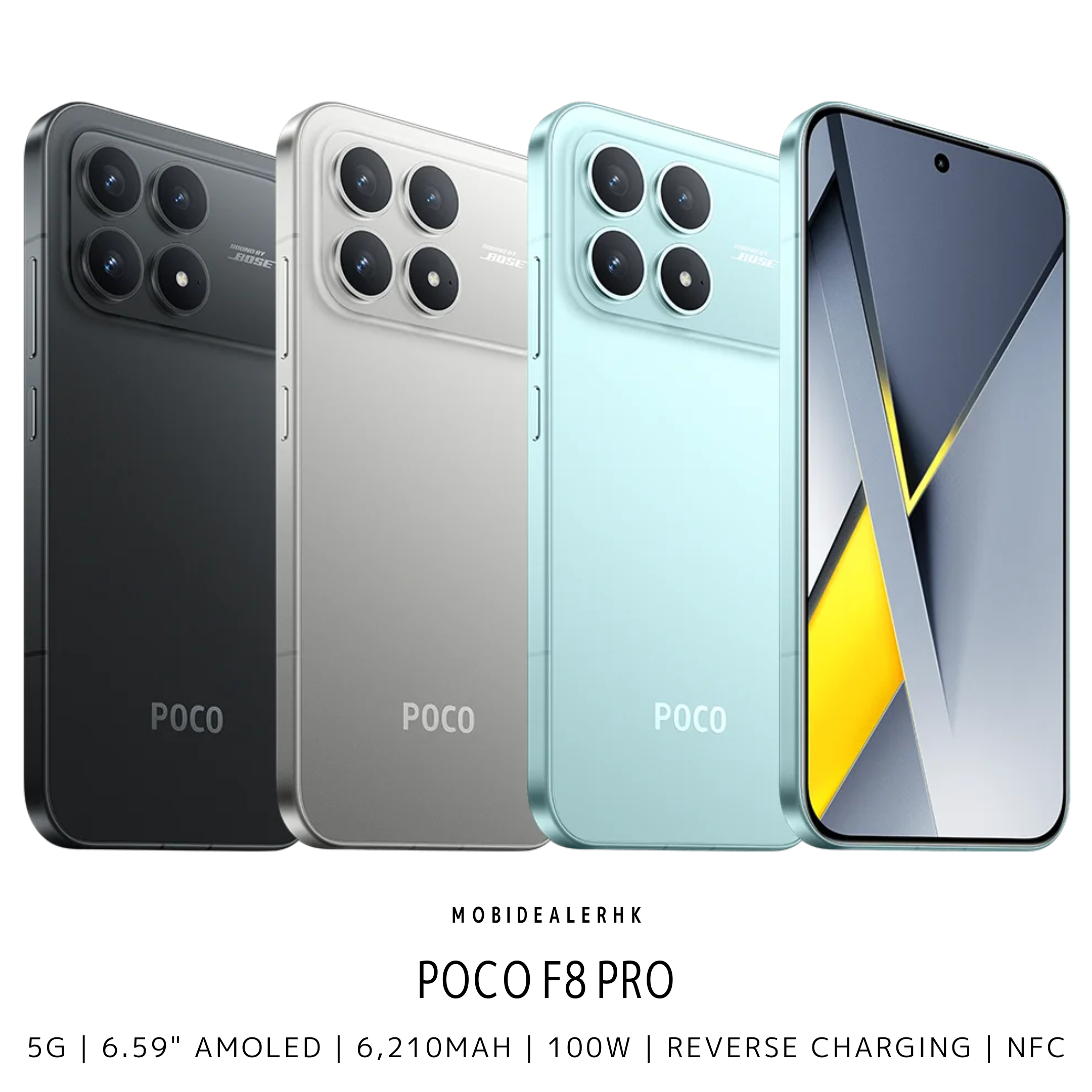 Poco F8 Pro | 5G | 智能手機 | Snapdragon 8 Elite | OIS主鏡頭 | 100W快充 | IP68防水