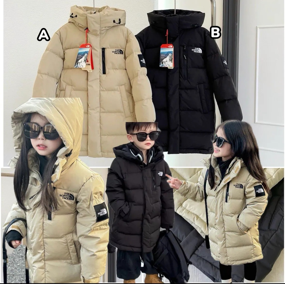 The North Face 兒童羽絨長款外套