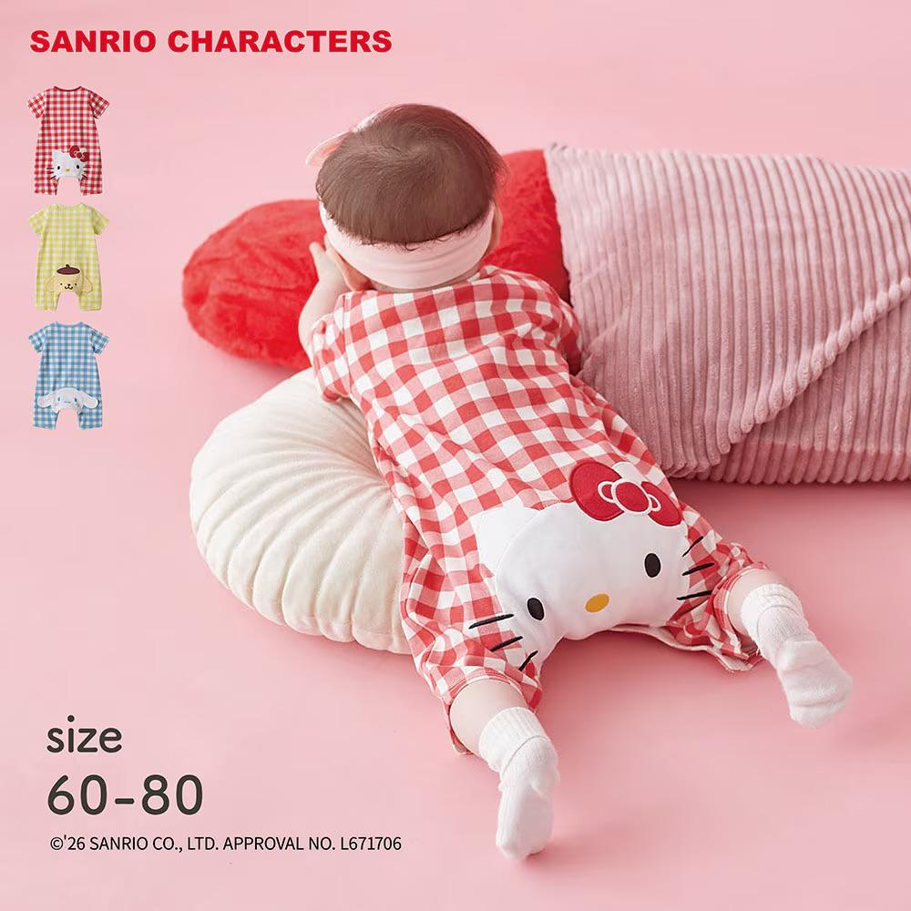 Sanrio 嬰兒包屁衣 Hello Kitty Pompompurin Cinnamoroll 60/70/80cm