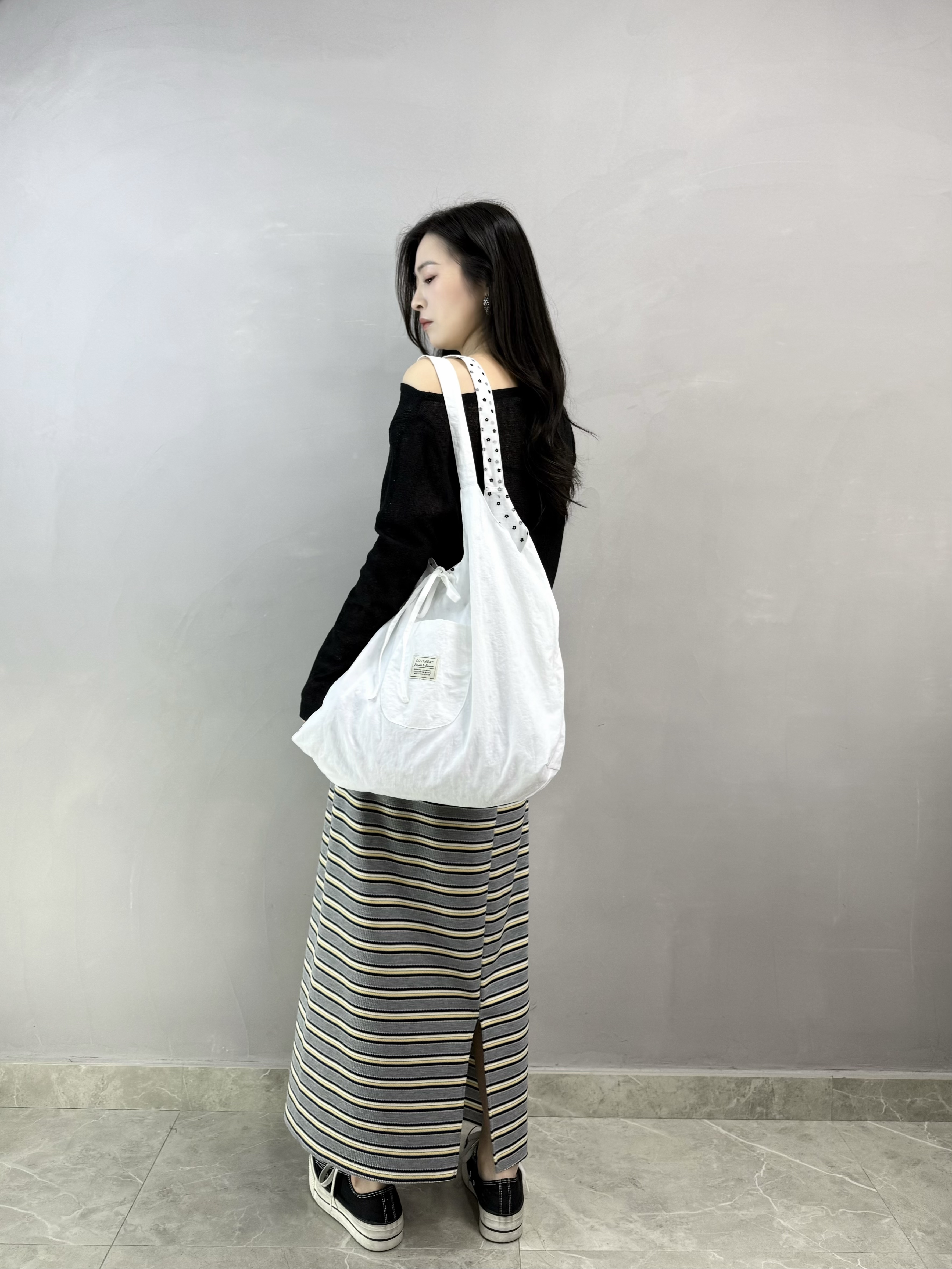 N69 花花雙面Shopping Bag