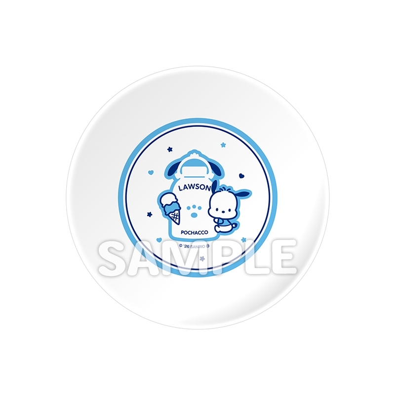 Sanrio x Lawson Set of 2 plates (Pochacco) [@Loppi・HMV limited] 