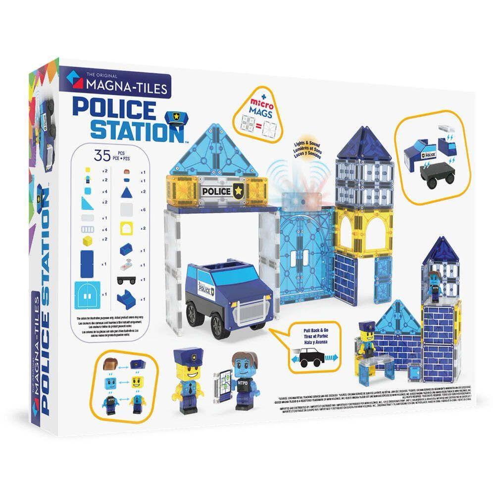 Magna-Tiles - 磁力積木警察局套裝 35 件組