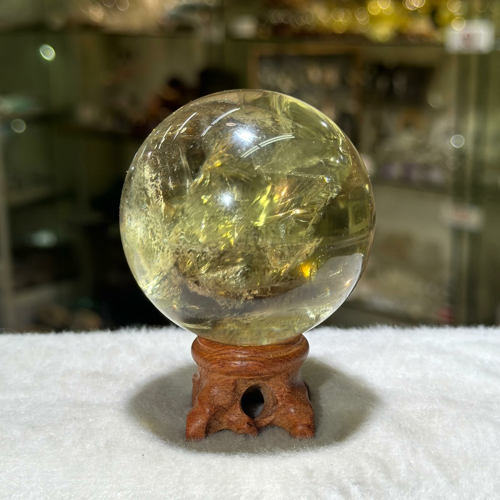 黃水晶 球 - 6cm+/- (不連座)