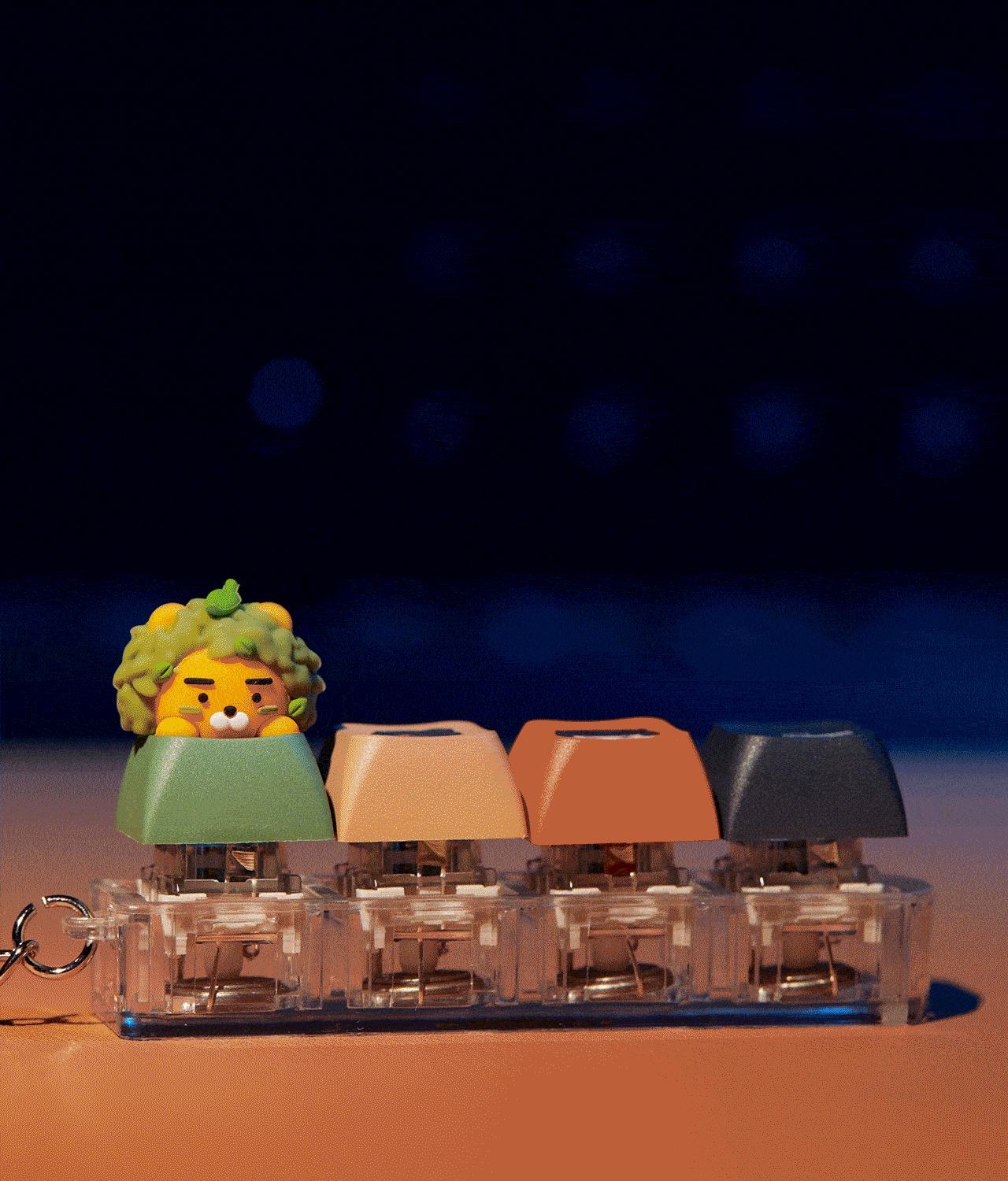 PUBG Battlegrounds X Kakao Friends LED 鍵盤 鎖匙扣_Ryan 春植