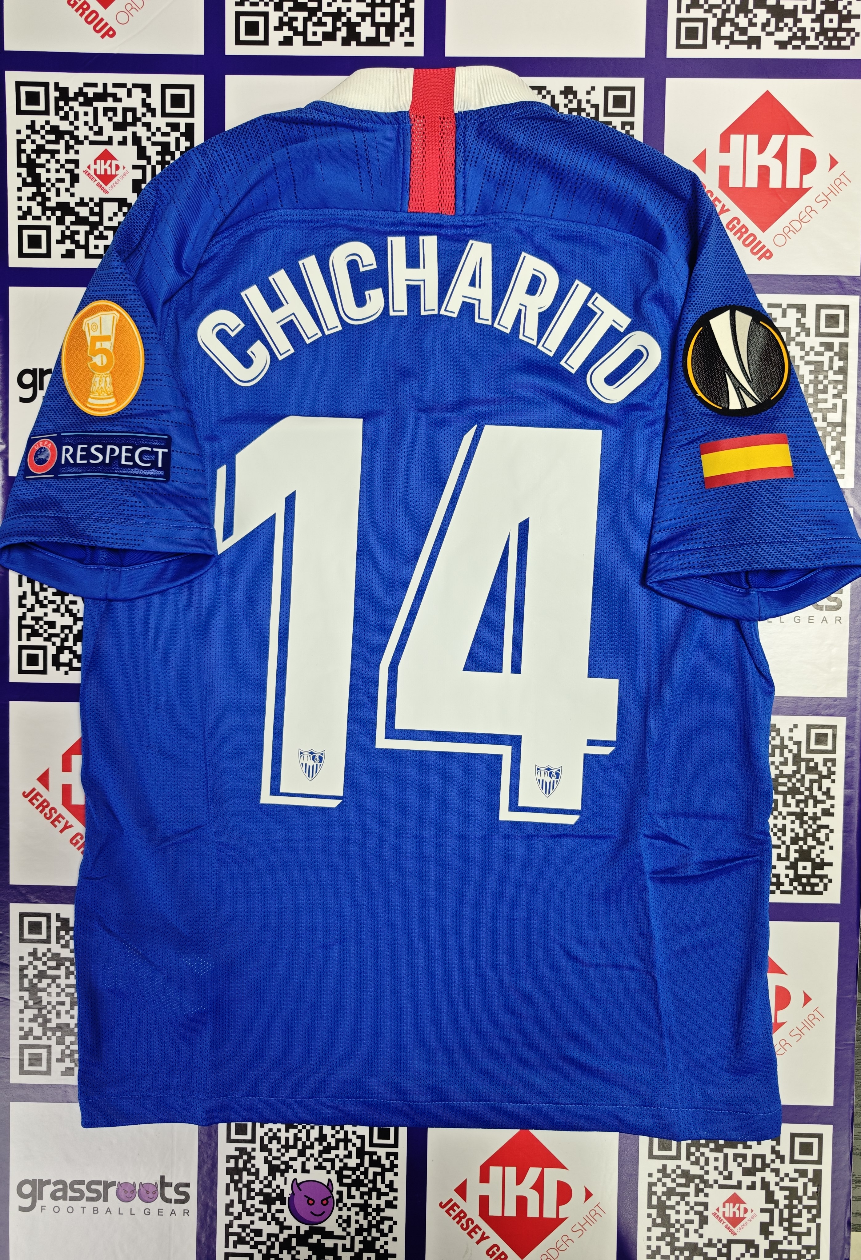 19/20 西維爾 客 Match issued Size M 連原裝CHICHARITO 歐霸Fullset