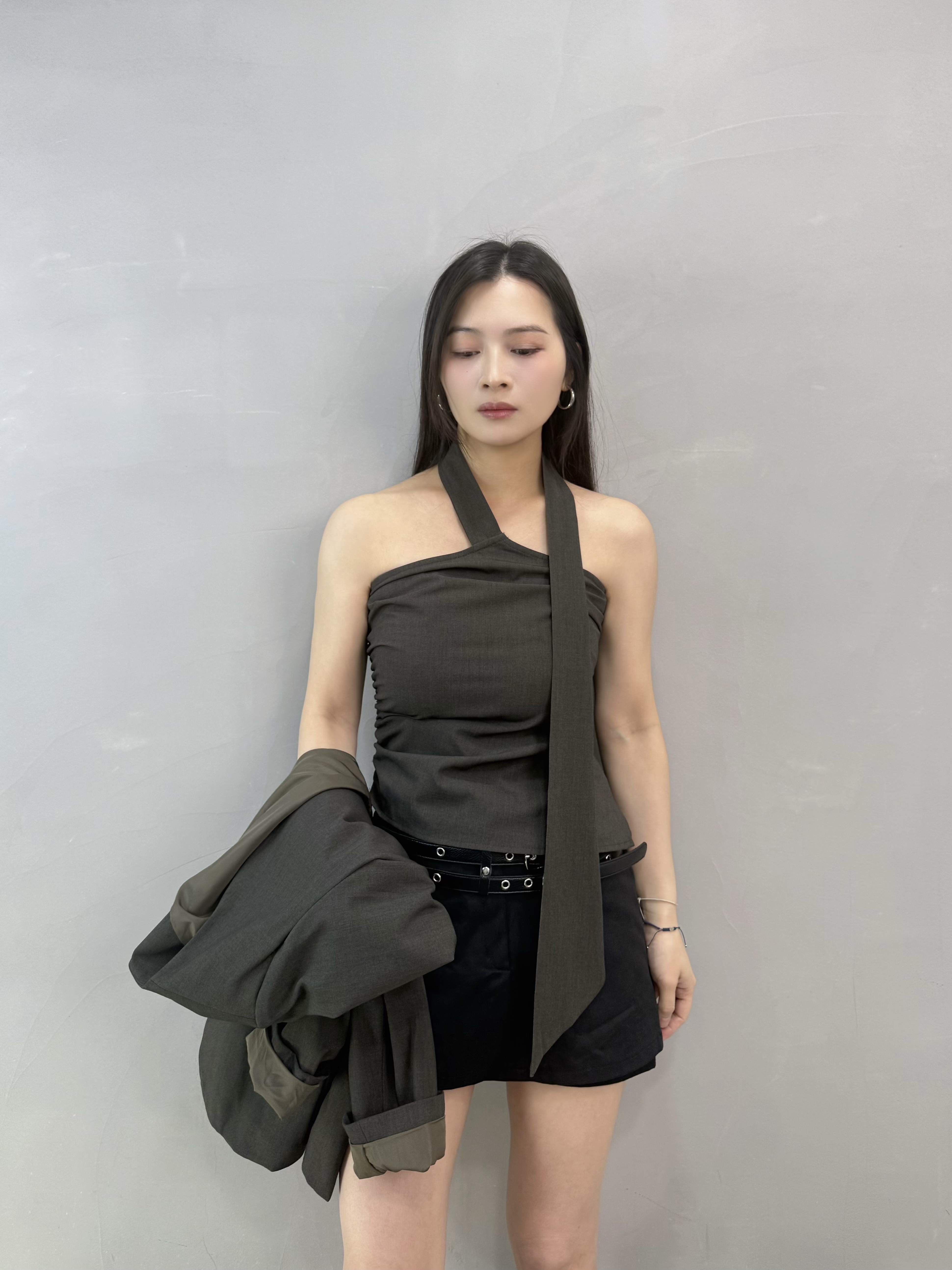 I21 無領西裝褸