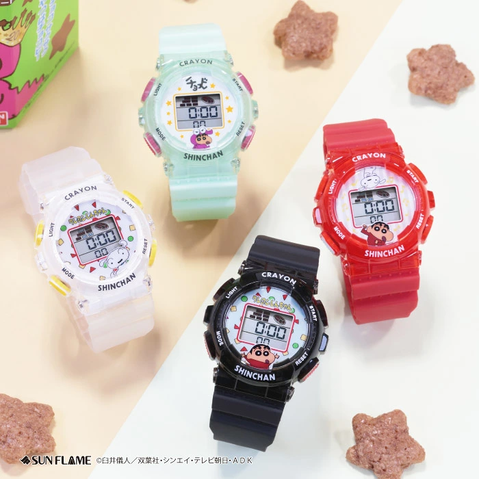 🆕【⭐訂購⭐】🌀🇯🇵 日本直送 #蠟筆小新 電子手錶⌚️［4款選］🌀 [ELGD-0137][260827]