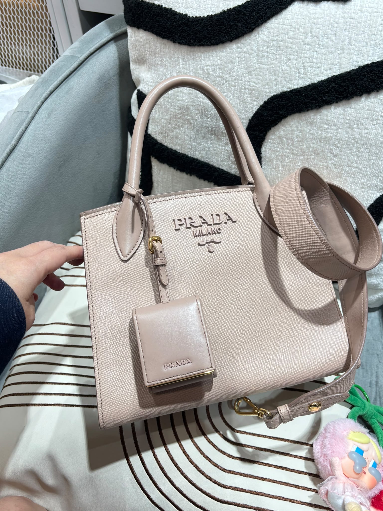 Prada shoulder bag 2way bag  100%Authentic, 95%New