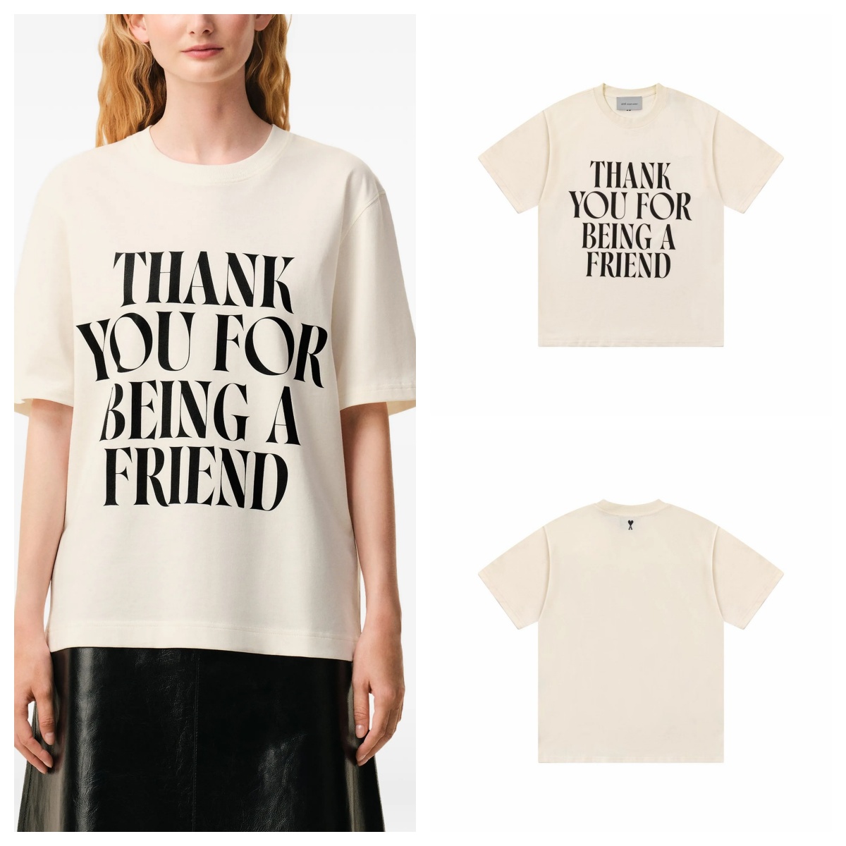 Ami Paris 十五週年紀念款字母印花短袖Tee