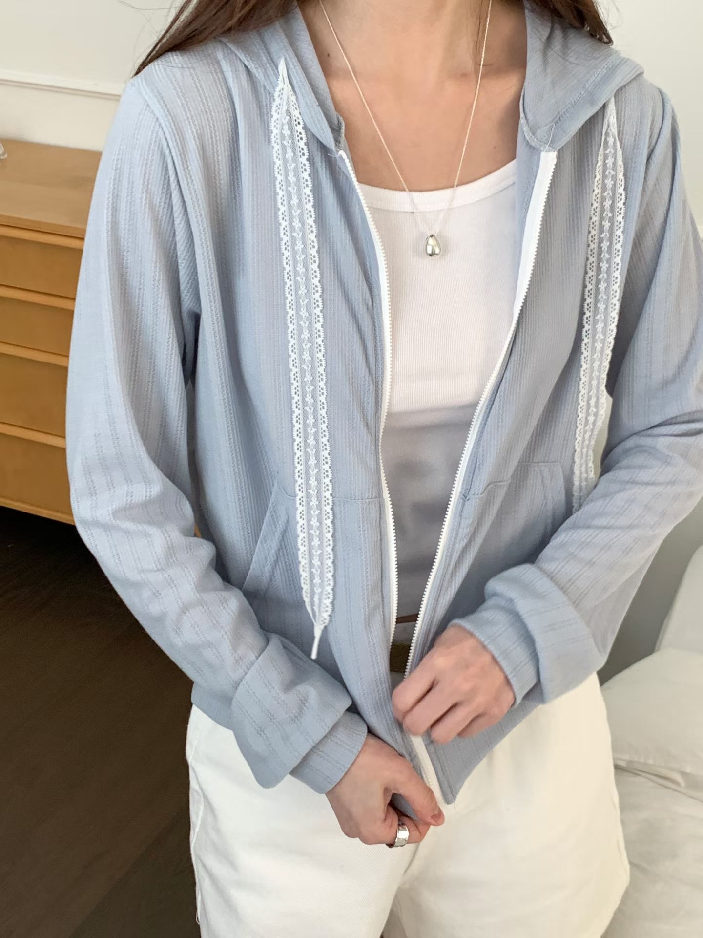 韓國透薄質地 喱士帶jacket 