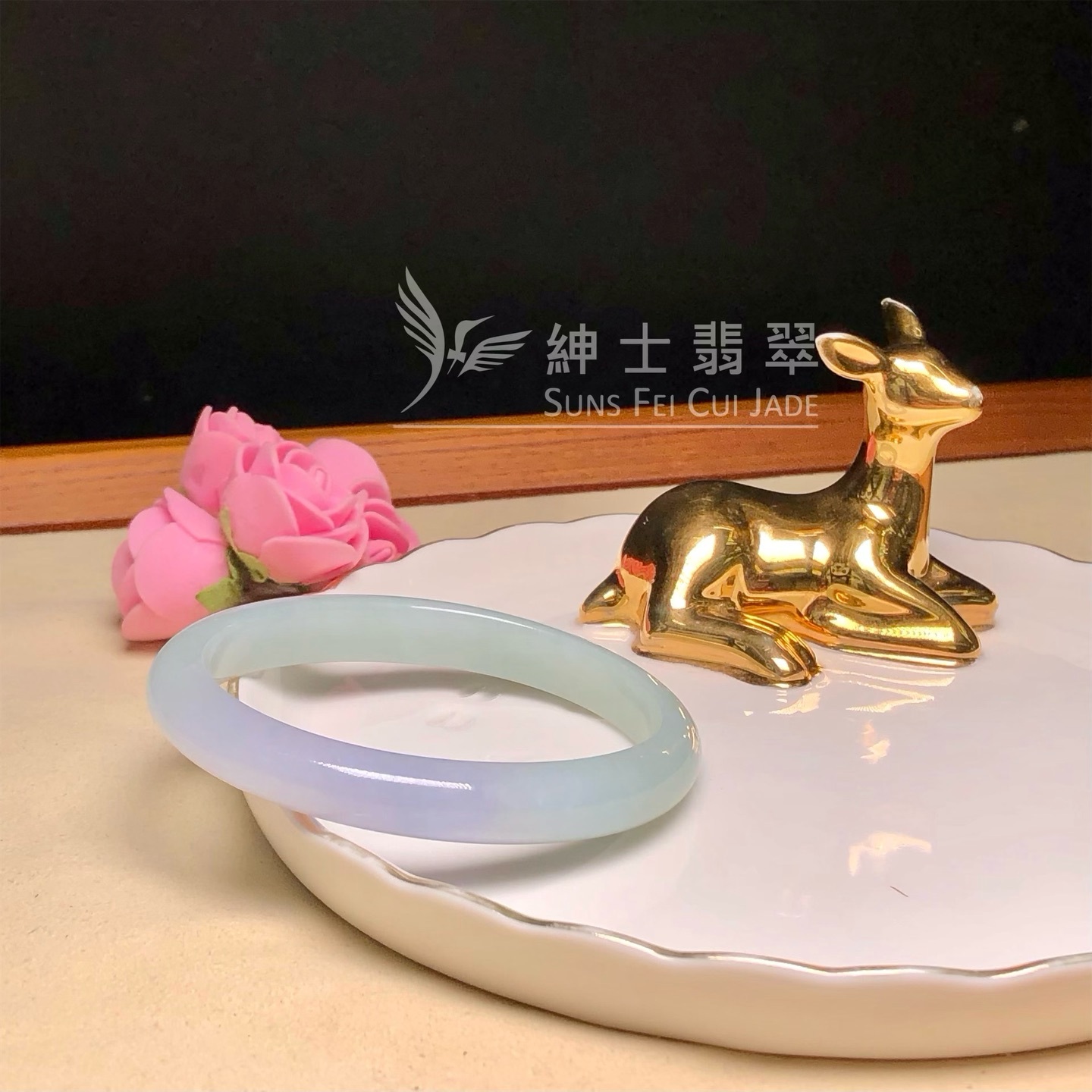 糯冰春彩貴妃鐲54mm YM00189