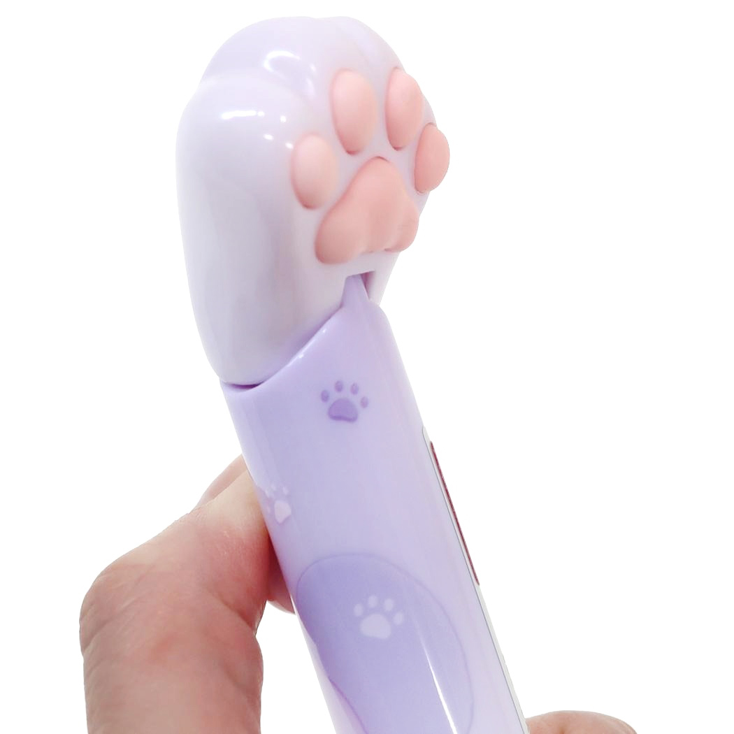 現貨｜Sanrio Kuromi 貓貓肉球 日版 黑色原子筆 按掣貓爪會郁動 (24519101)