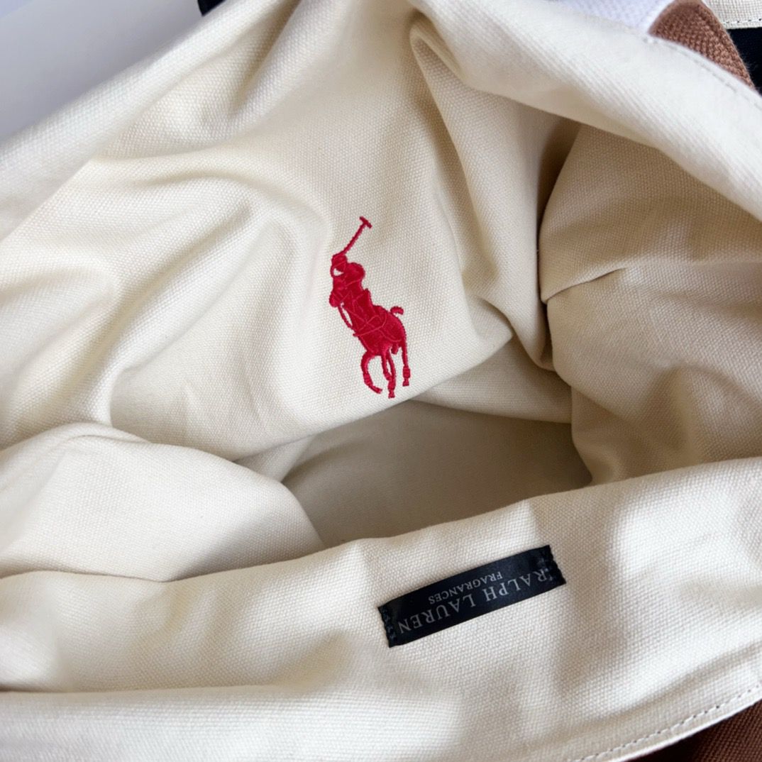 $115隻。2隻起$105隻。RL Polo雙面帆布托特包