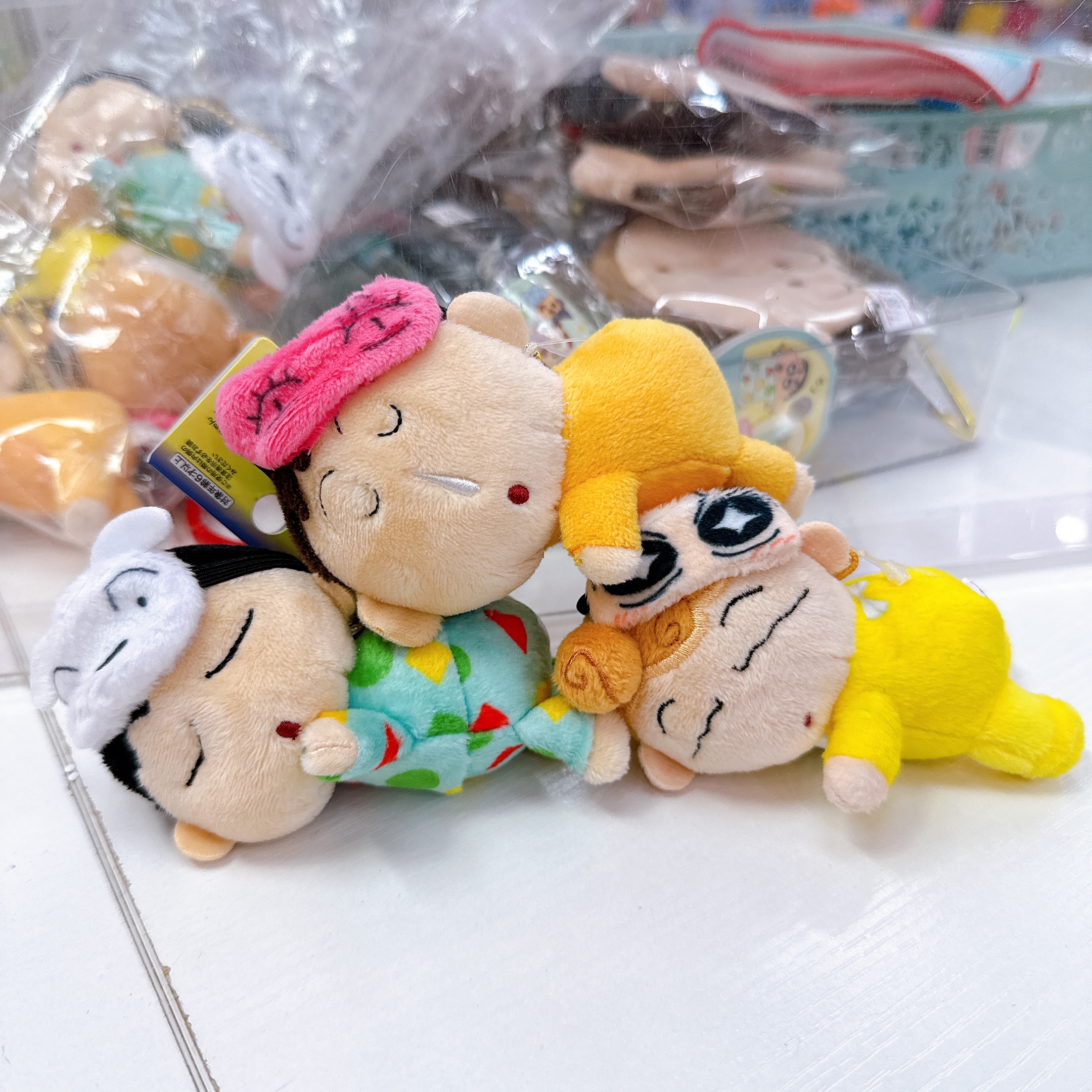 日本直送蠟筆小新小葵眼罩公仔掛飾