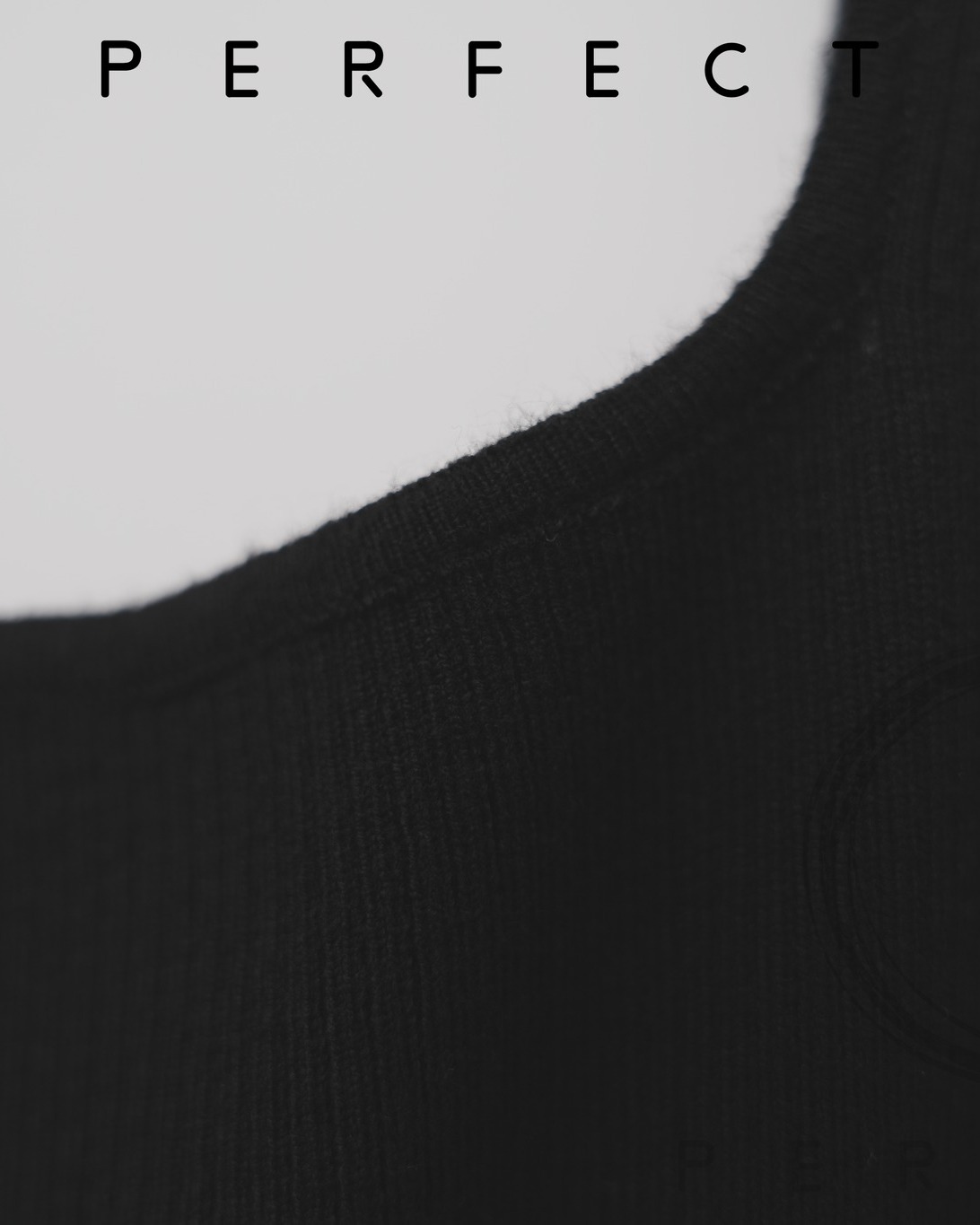 T0023_針織顯瘦方領高彈力可外穿背心 (顯瘦黑）