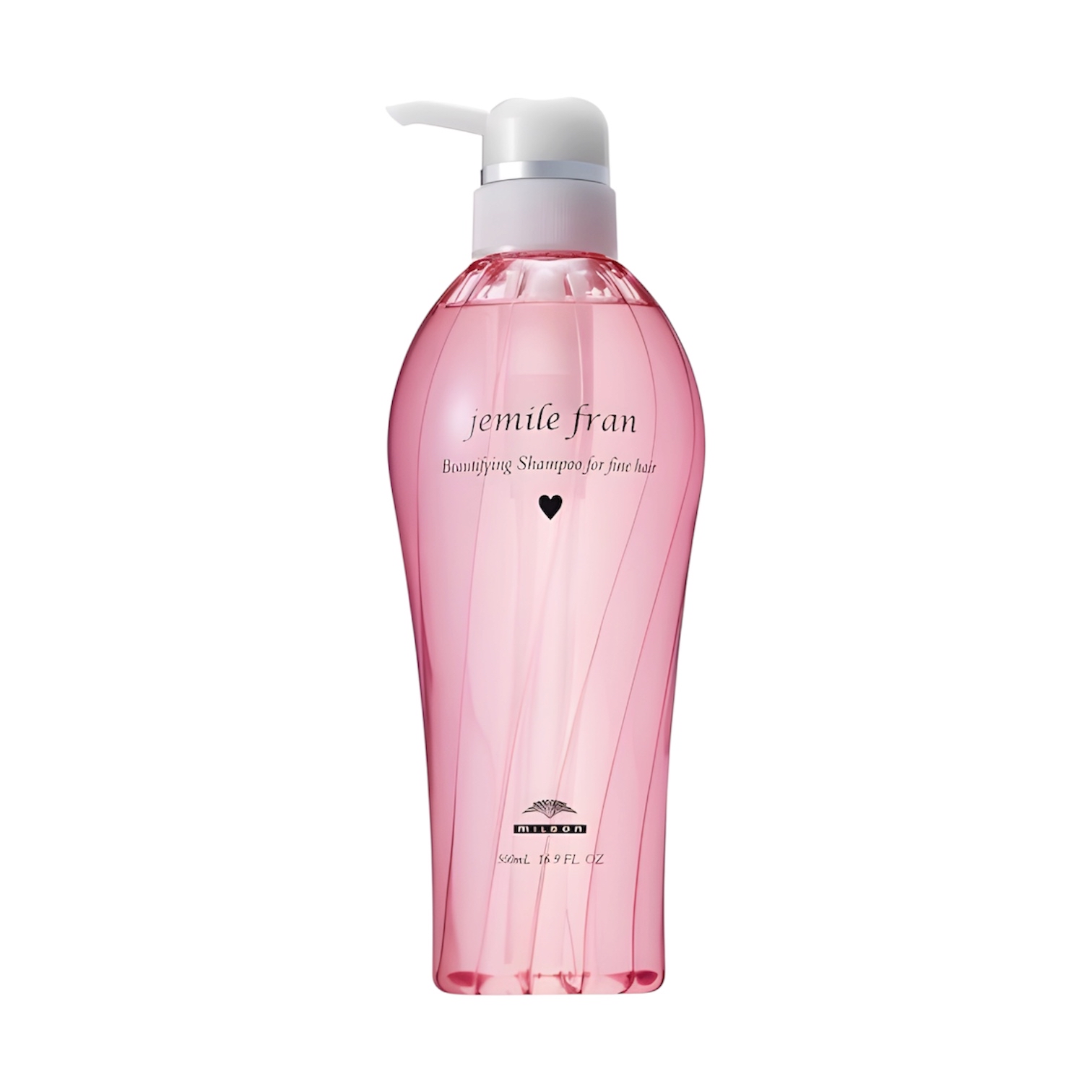 MILBON jemile fran Beautifying Shampoo for Fine Hair 心型柔順洗頭水（細軟及普通髮質適用）500ml