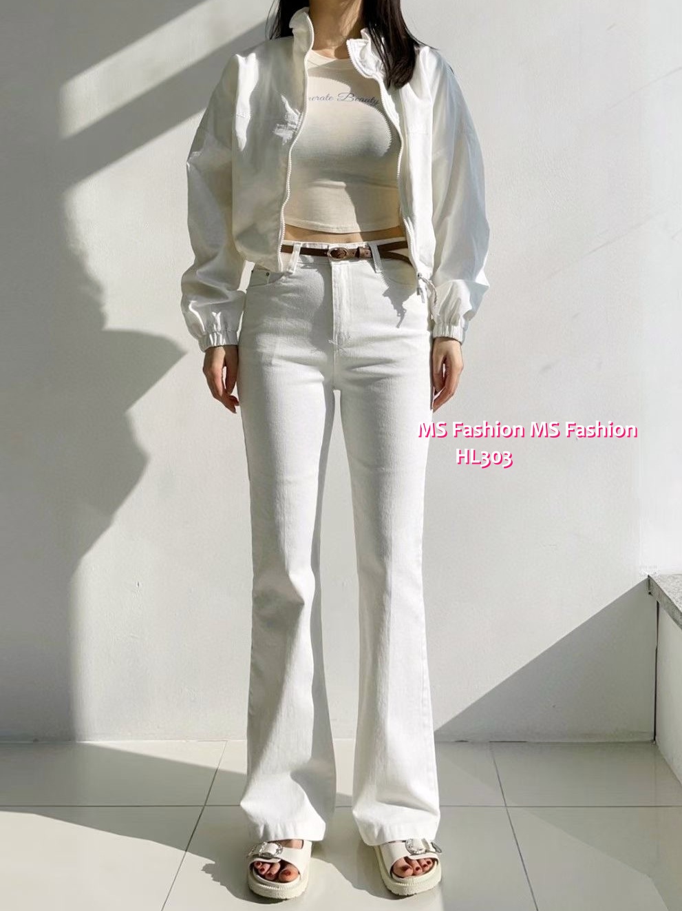 HL303 韓國🌼Howluk彈力棉喇叭褲