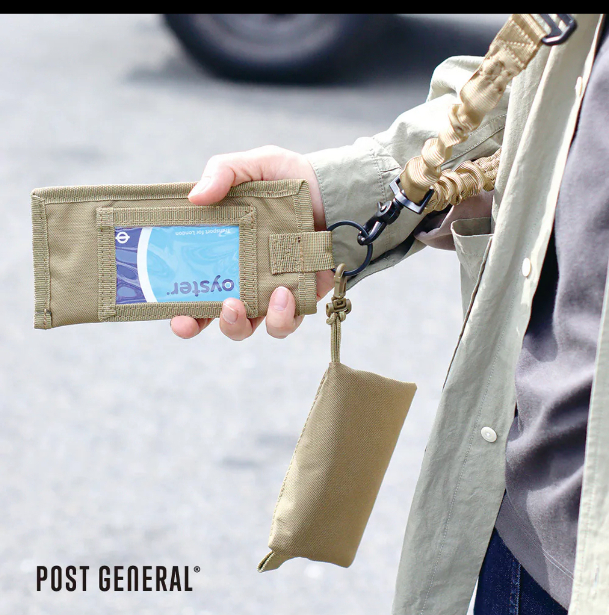 預訂日本直送 《Creer》POST GENERAL吊帶側背手機零錢包(2色) 