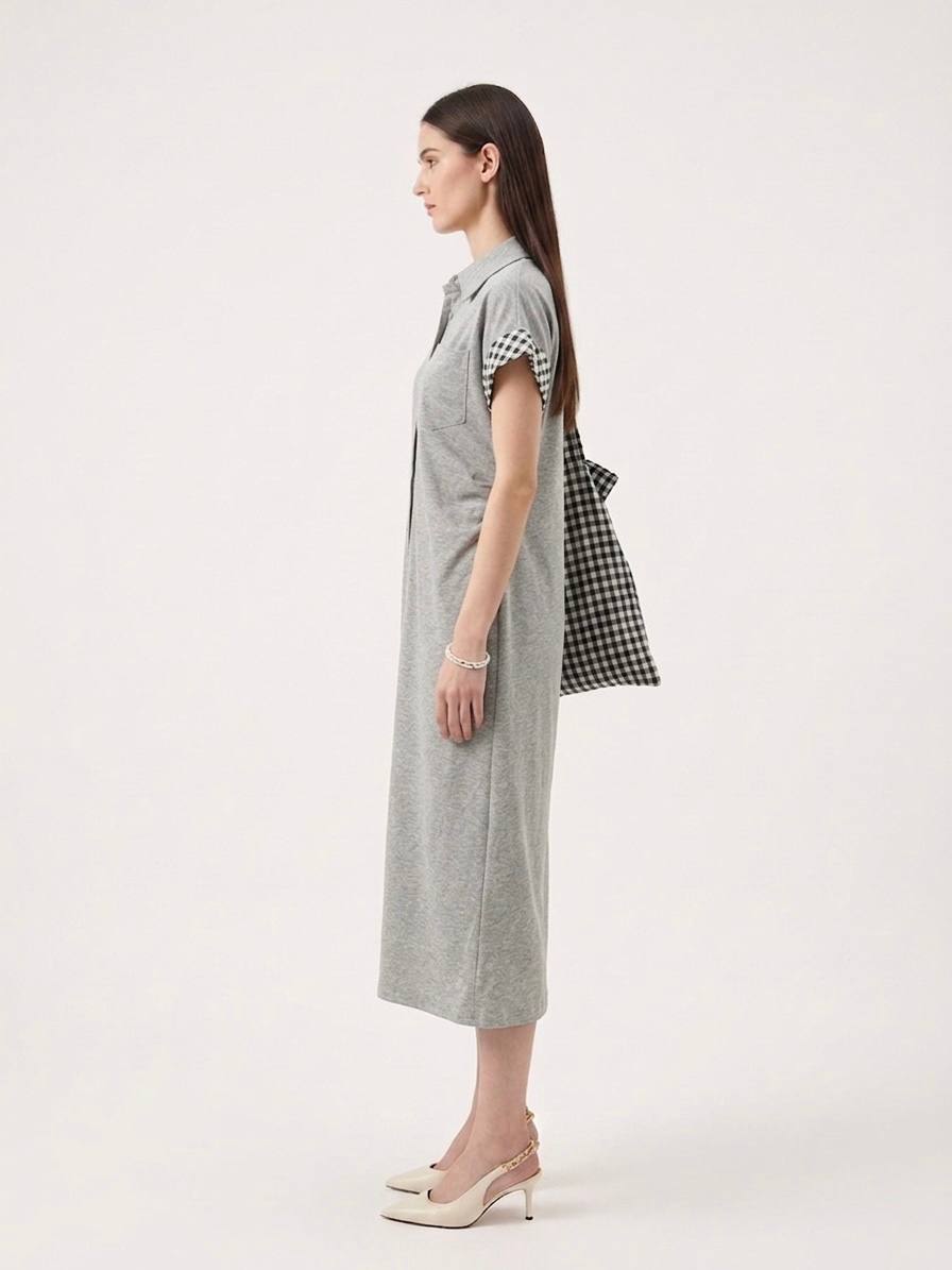 W88861 - Mono Shirt Dress 