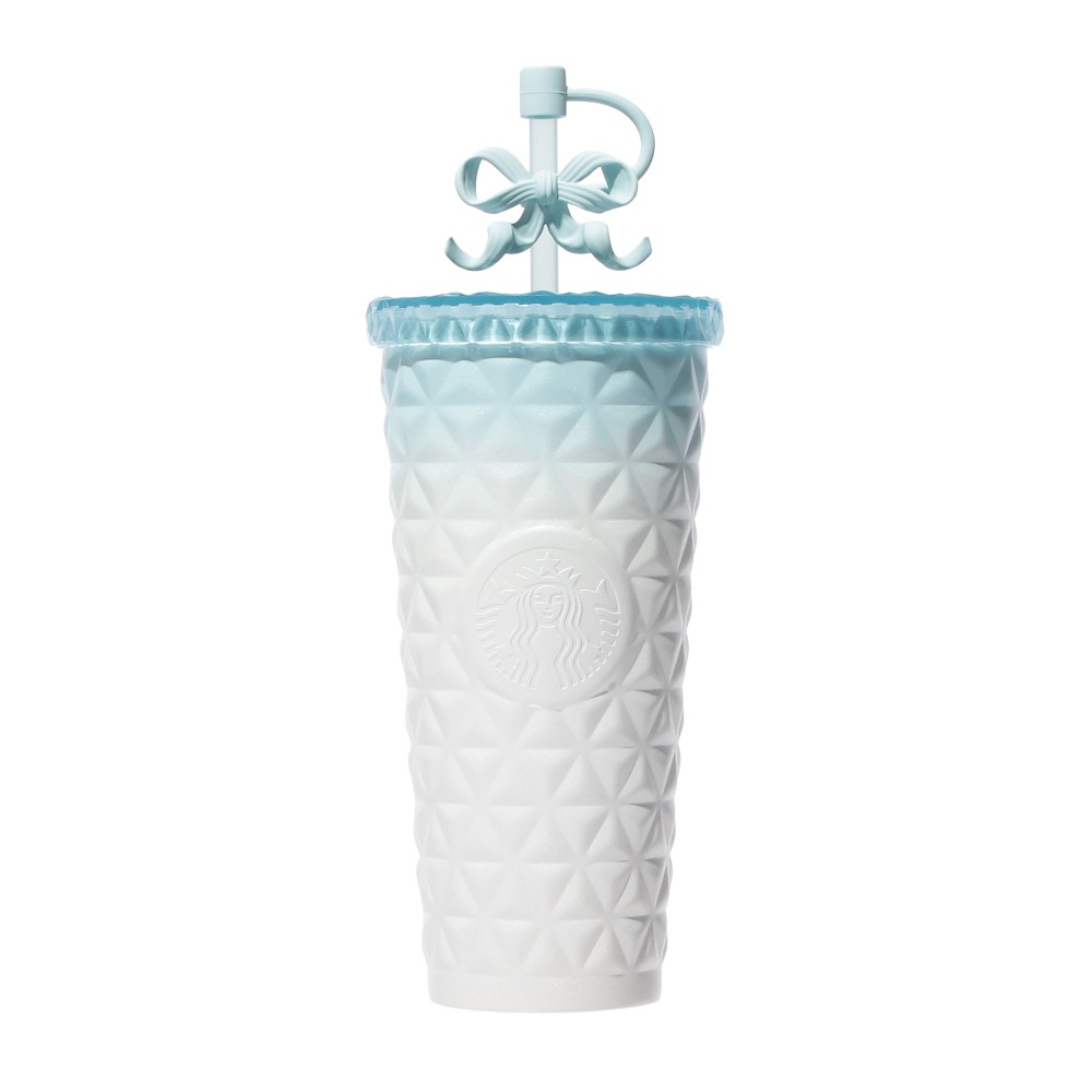 《日本🇯🇵 STARBUCKS 2026 Happy Spring Days 限定系列》不鏽鋼粉藍漸變冷飲杯 591ml