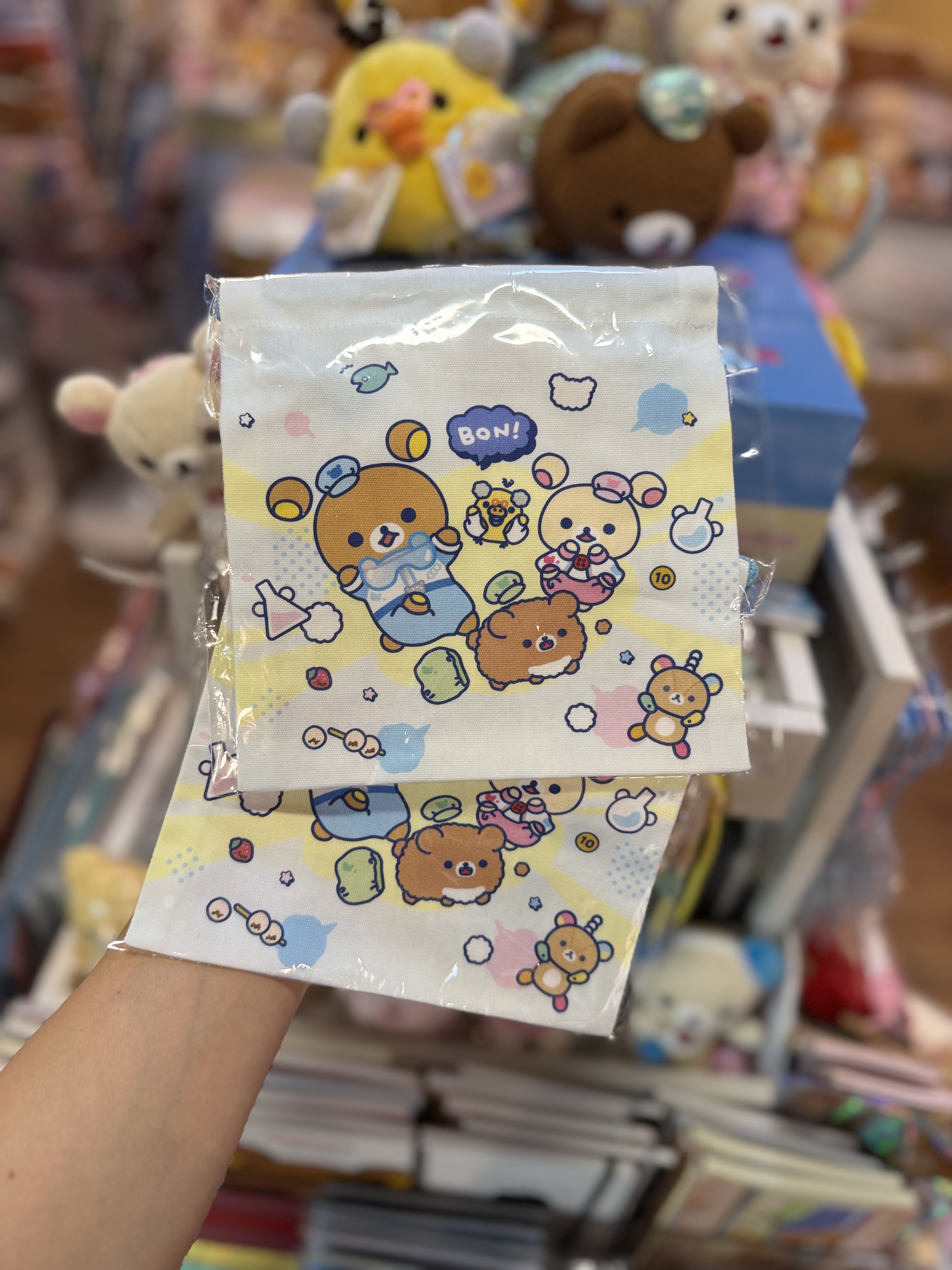 《現貨》全新日本專店限定rilakkuma實驗室系列索袋
