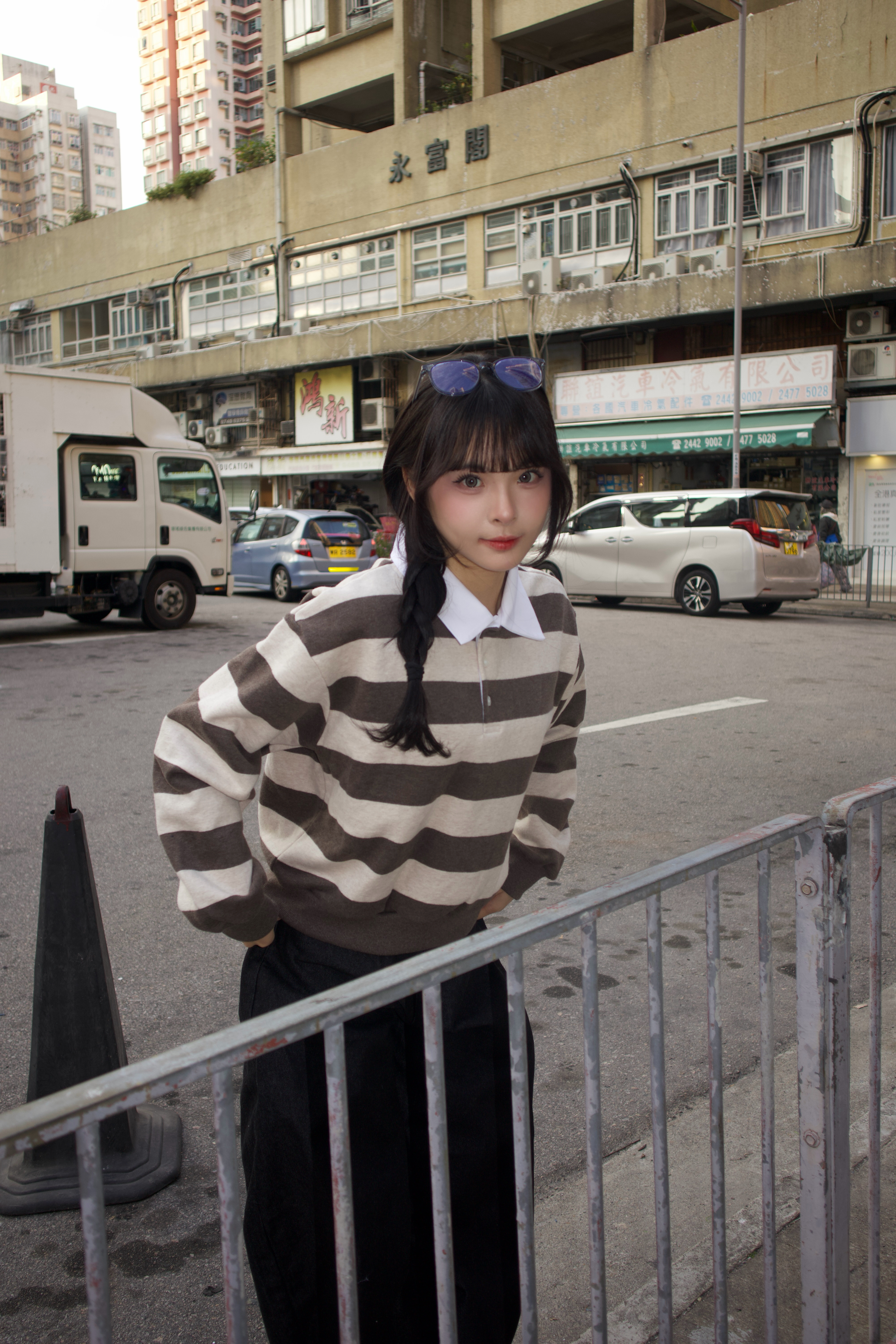 已售罄❌韓國混羊毛棉質polo領hoodie 