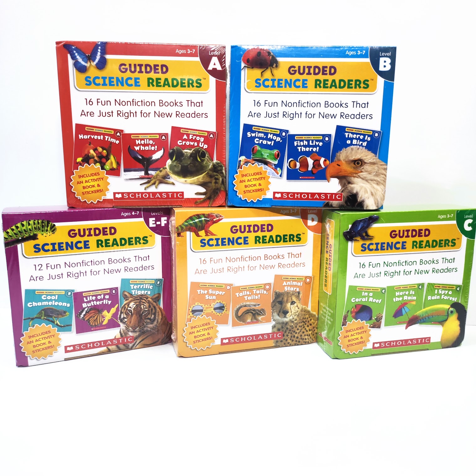  Guided Science Readers A-E 科學5盒 Scholastic  S70