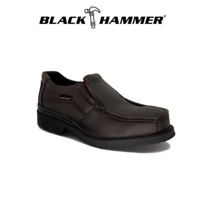 Black Hammer 4000 BH 4671 Series Men Safety Shoes Low Cut Mocassin Slip On Kasut Keselamatan