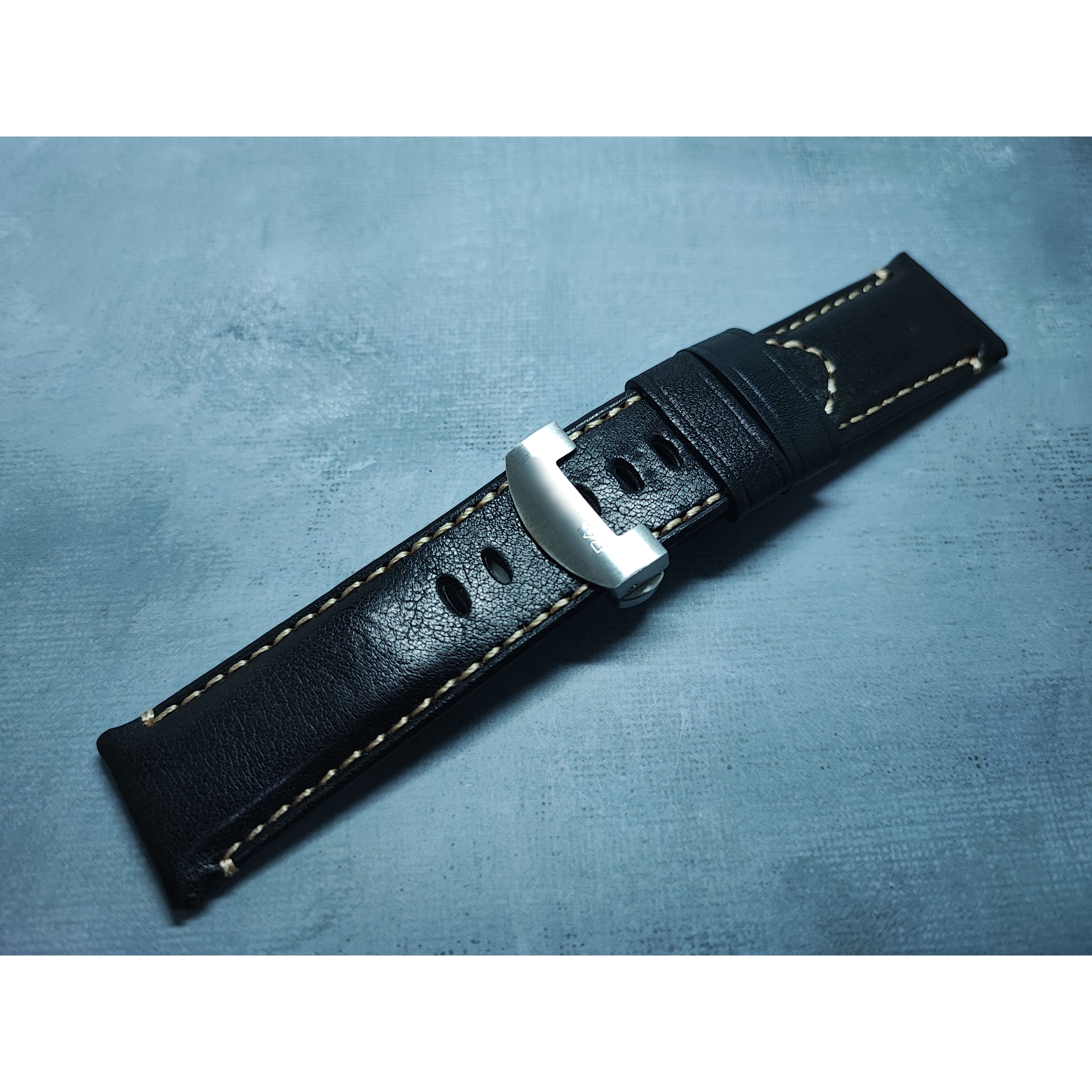 24mm 蝴蝶扣型錶帶沛納海Panerai 1/1型錶帶牛皮錶帶| LeatherStrapConcept