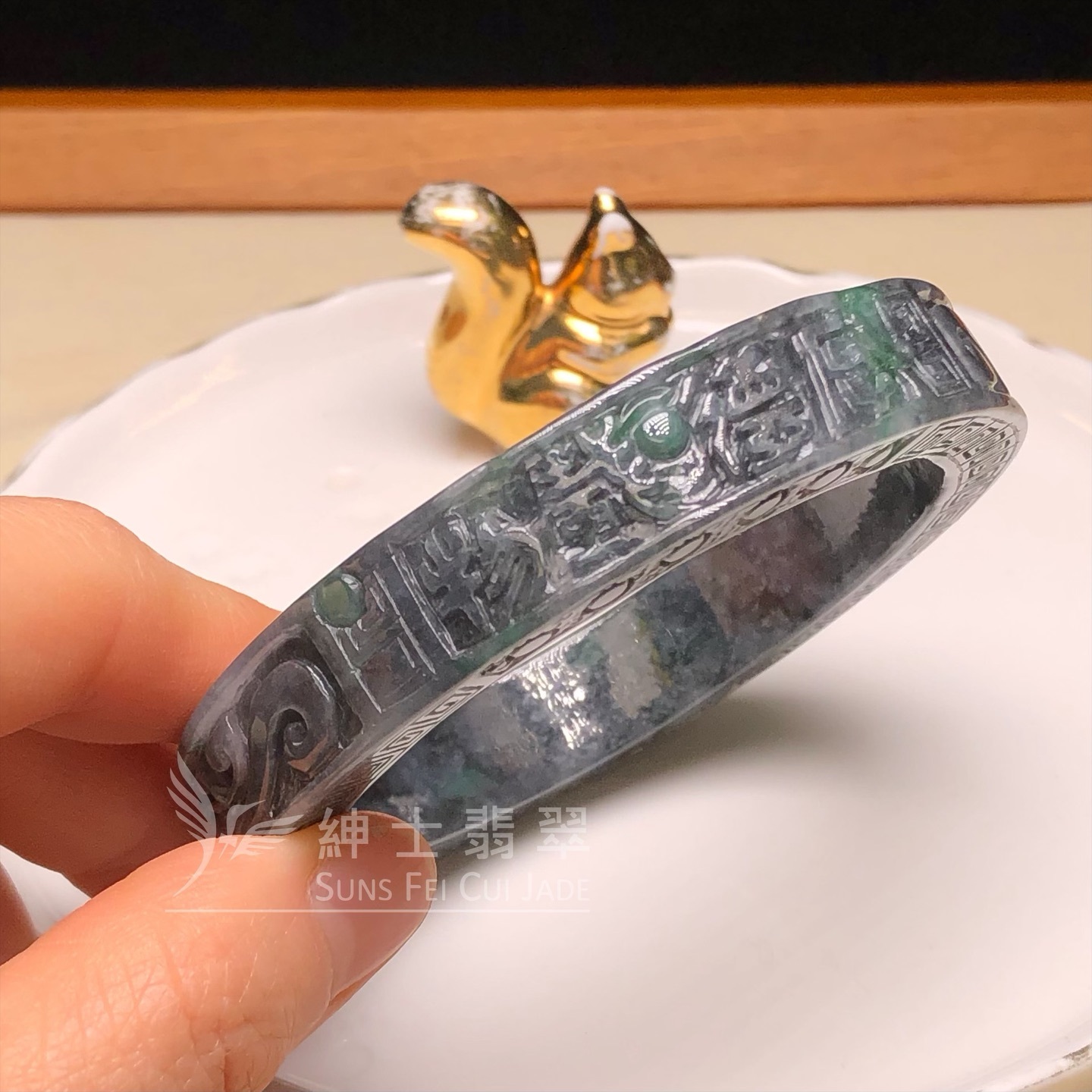 烏雞綠特式鐲58.5mm