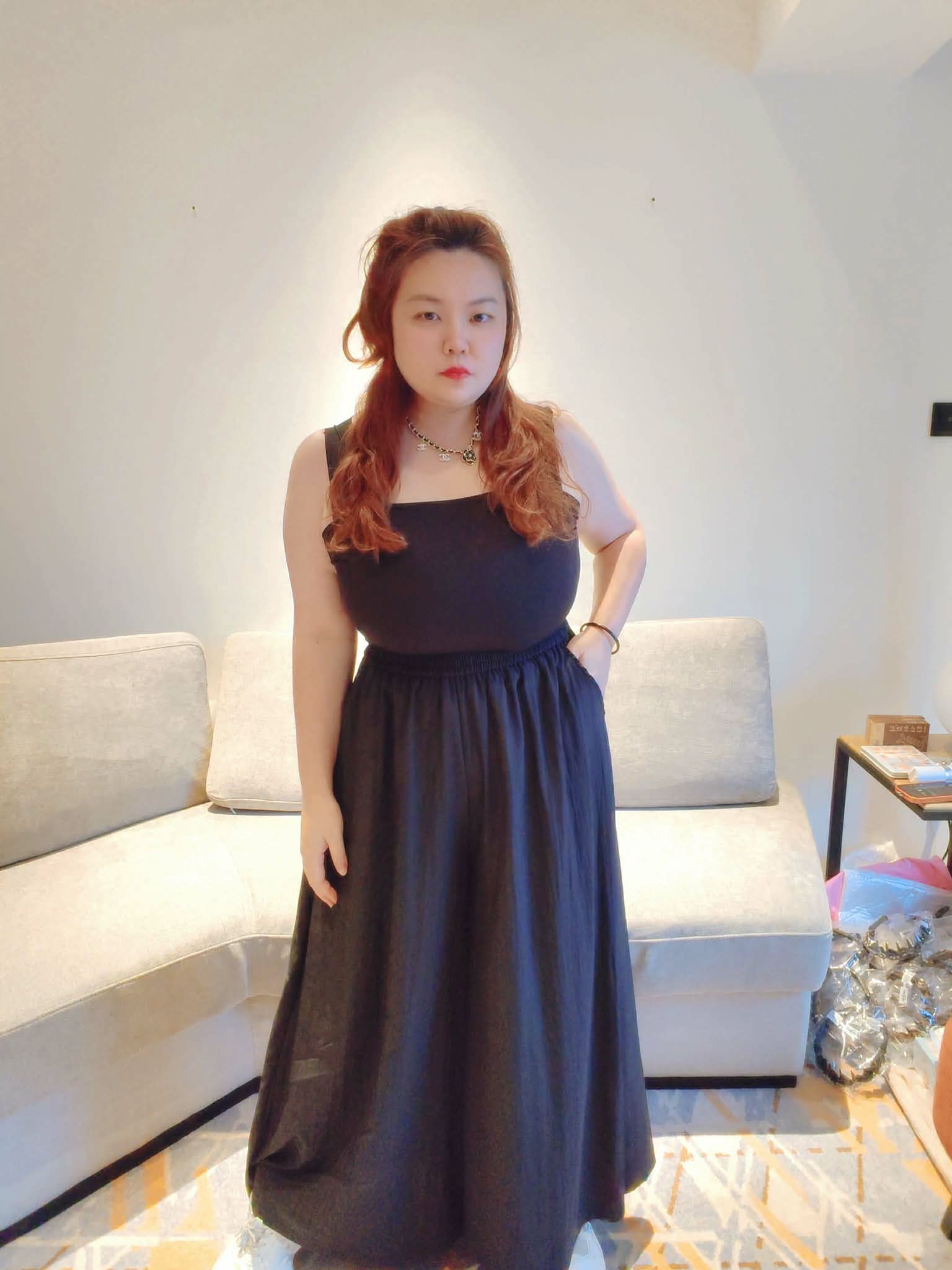 YPD11 26061 冰丝垂感慵懒山本裤裙