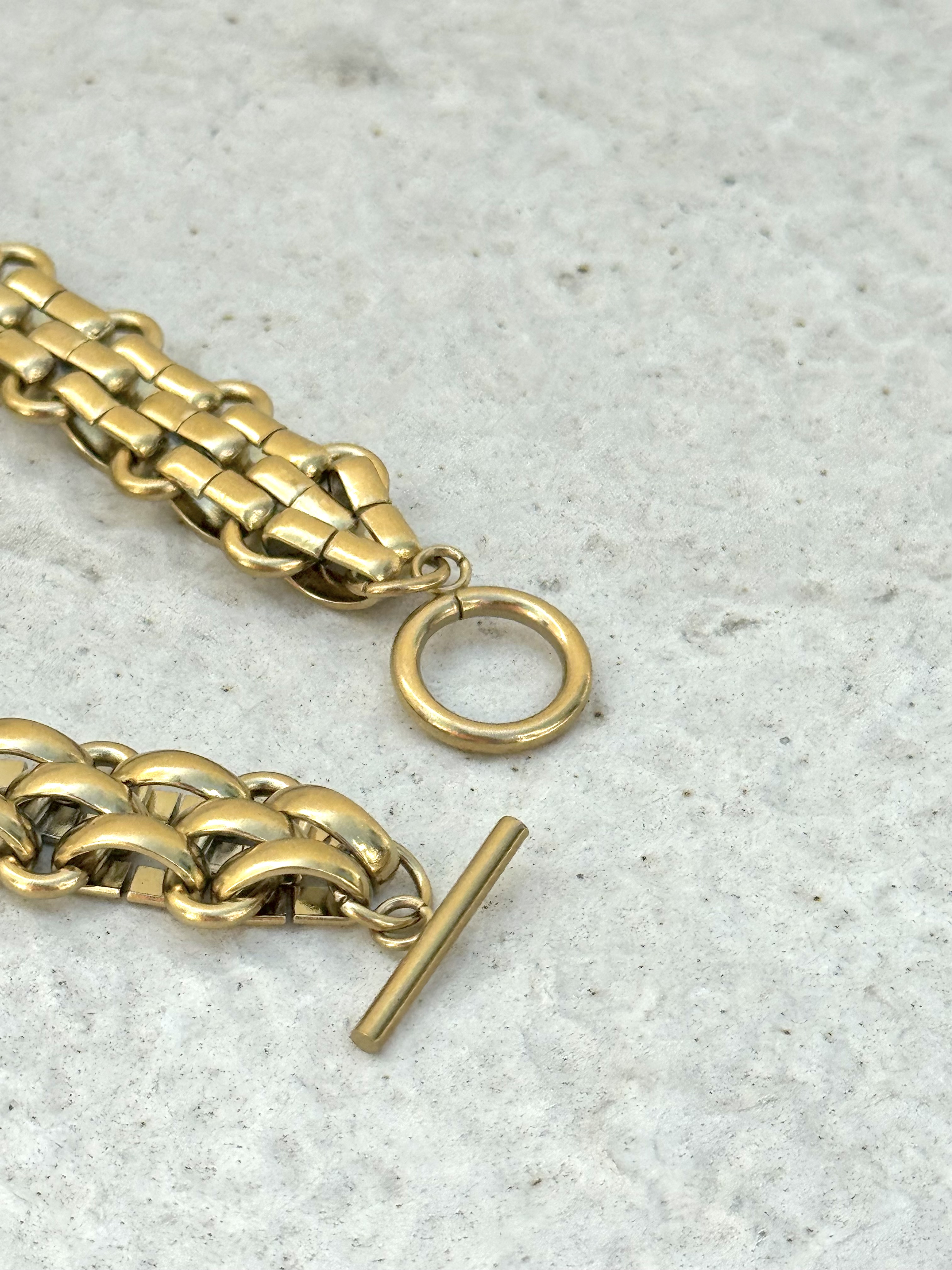 Gold thick chain stainless necklace