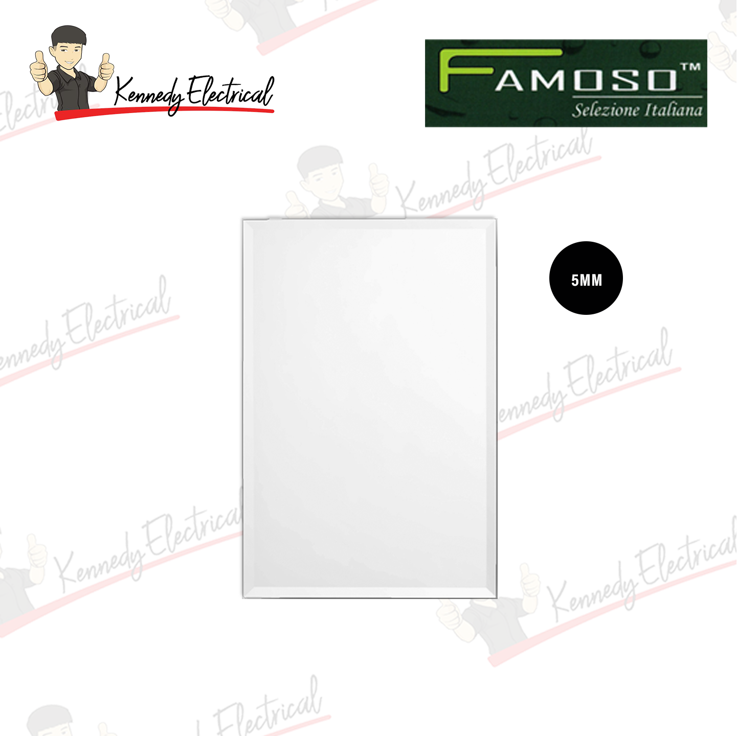 Famoso 1012# Silver Plated Mirror (5Mm) FMSMR-1012
