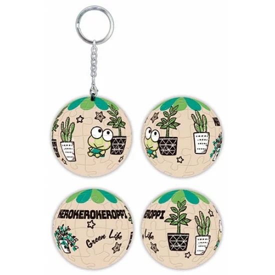 📦訂購 台灣代購 Sanrio 三麗鷗 keroppi 青蛙仔 24片球形鎖匙扣拼圖