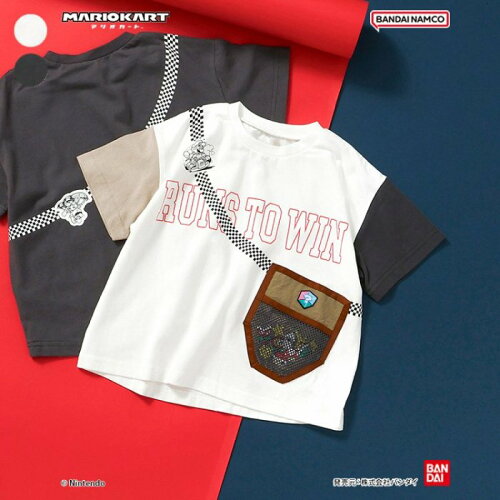 🆕【⭐訂購⭐】🇯🇵日本直送 #Mario Kart 斜孭袋設計 短袖tee［2款選］🌀 [ELDA-0253][260528]