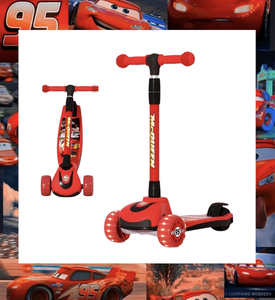 【12週年慶典！88折！】2026新款Disney McQueen 兒童閃轆滑板車