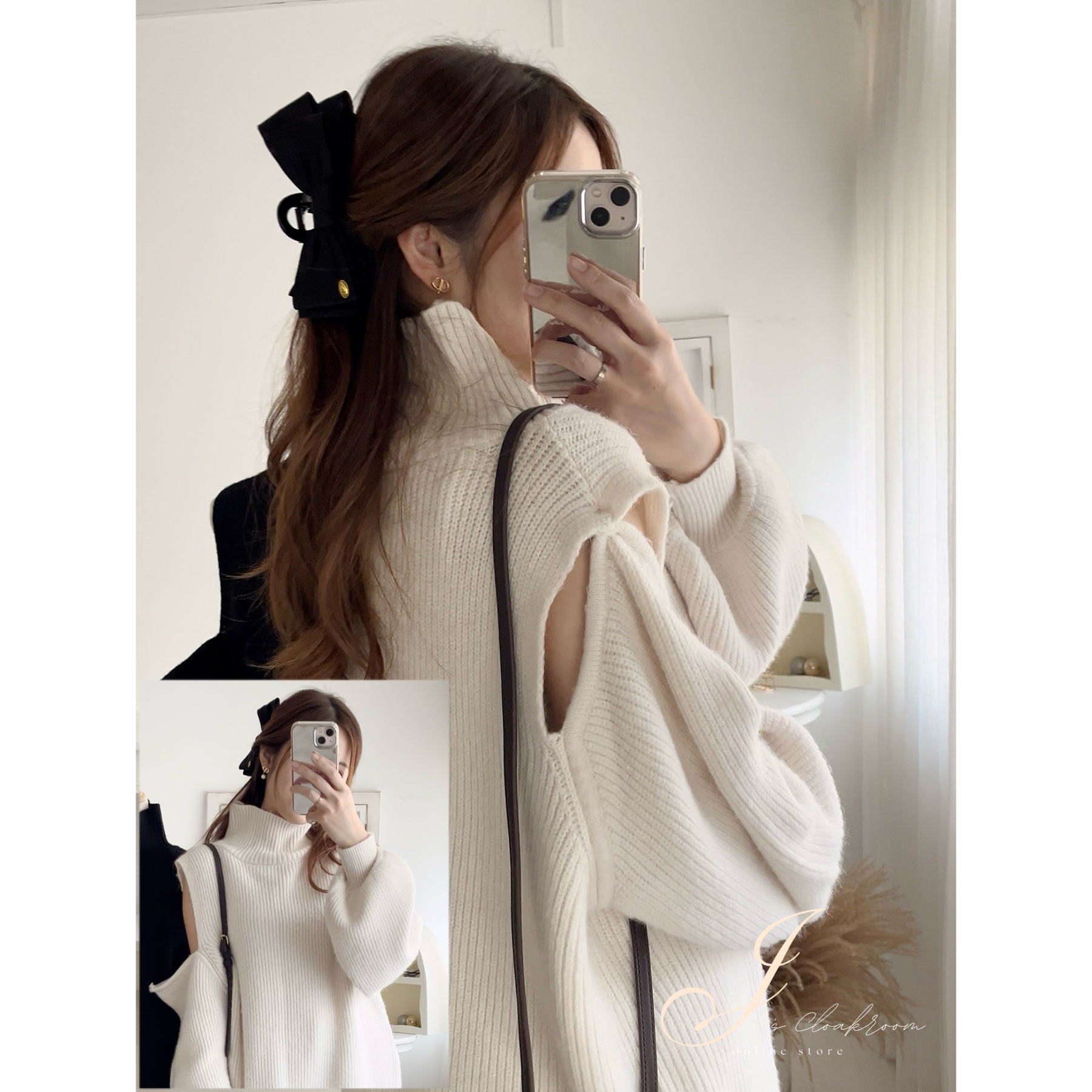 必購💡2-WAY鈕扣懶洋洋毛衣(JP)［象牙色］101056