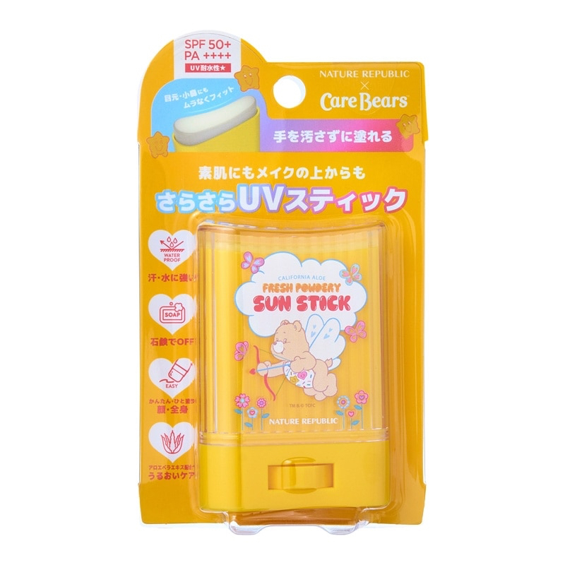🎀【預訂】天使 Care Bear NATURE REPUBLIC 蘆薈粉狀防曬棒 24g