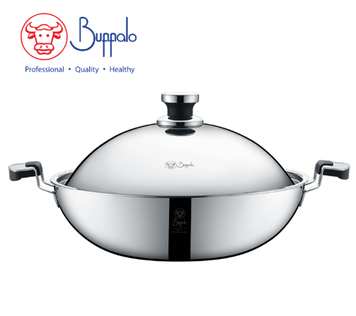 雙耳五層平底鍋連不鏽鋼蓋36cm_755436A