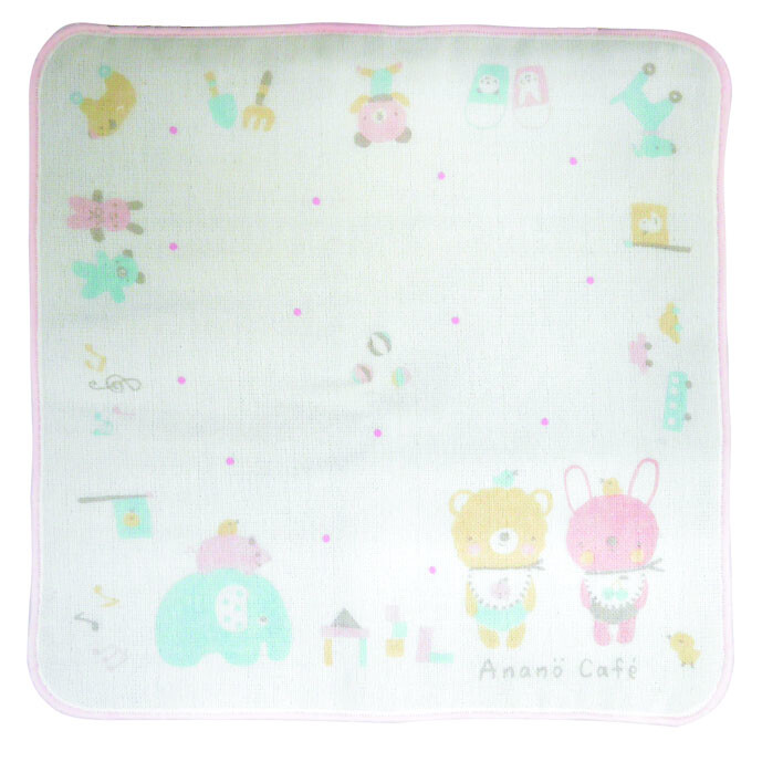 日本製 Anano Cafe Baby Gift Set 初生BB禮盒5件套裝 Set C ( 粉紅色 )