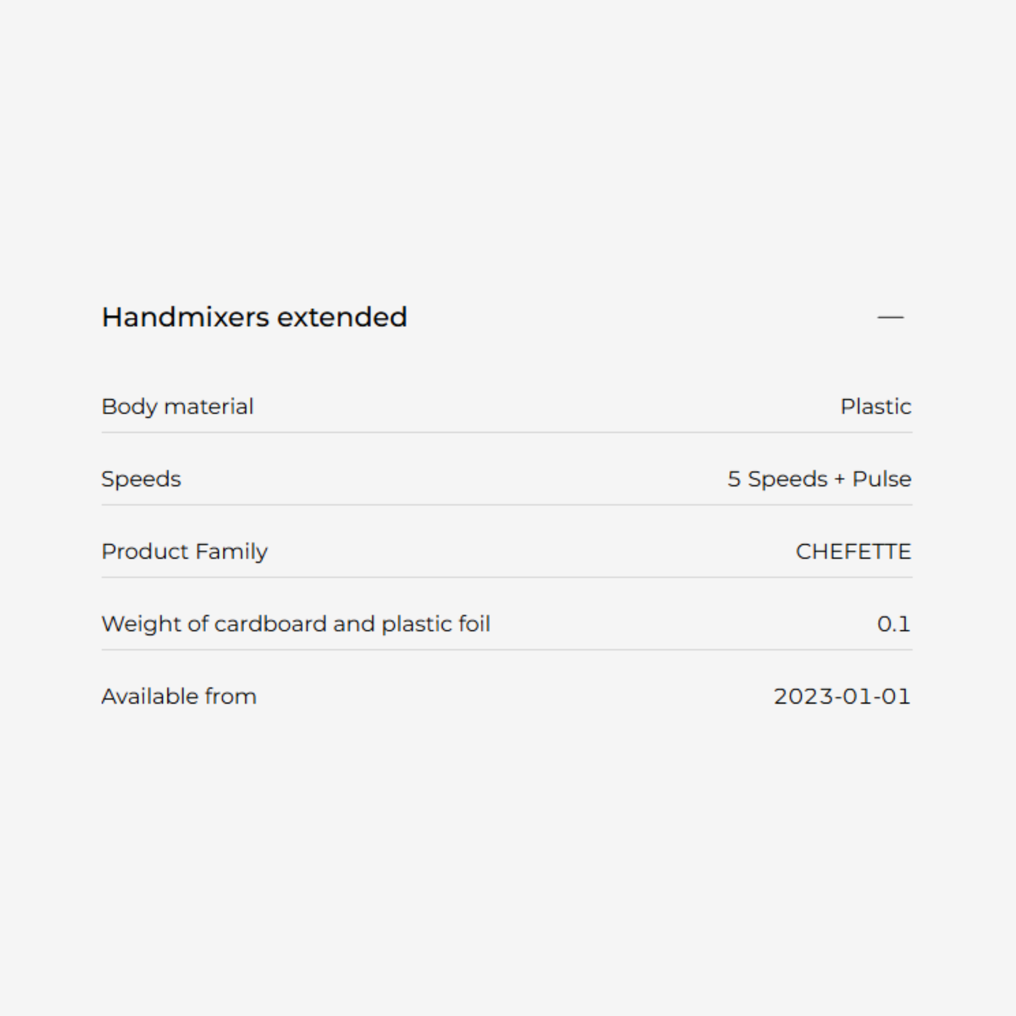 Kenwood 3.5L 650W Chefette Hand Mixer with Bowl Silver (HMP54.000SI)