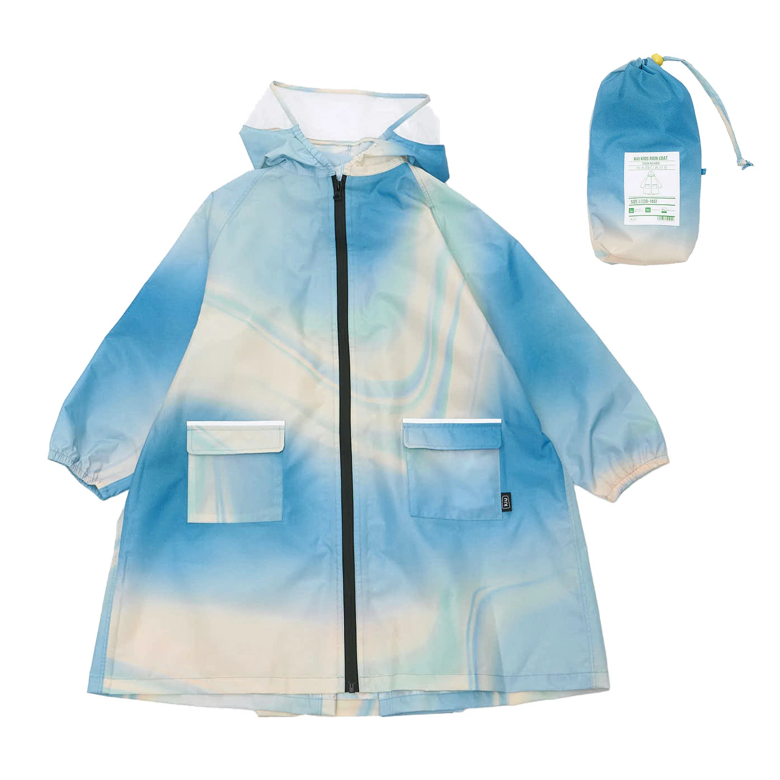 日本 Kiu 兒童有袖雨衣 M Size (110-120cm)