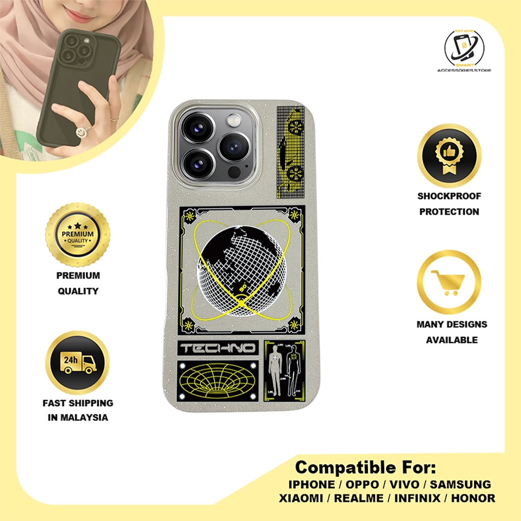 BLING CASE PHONE FOR IPHONE - DESIGN TECHNO A