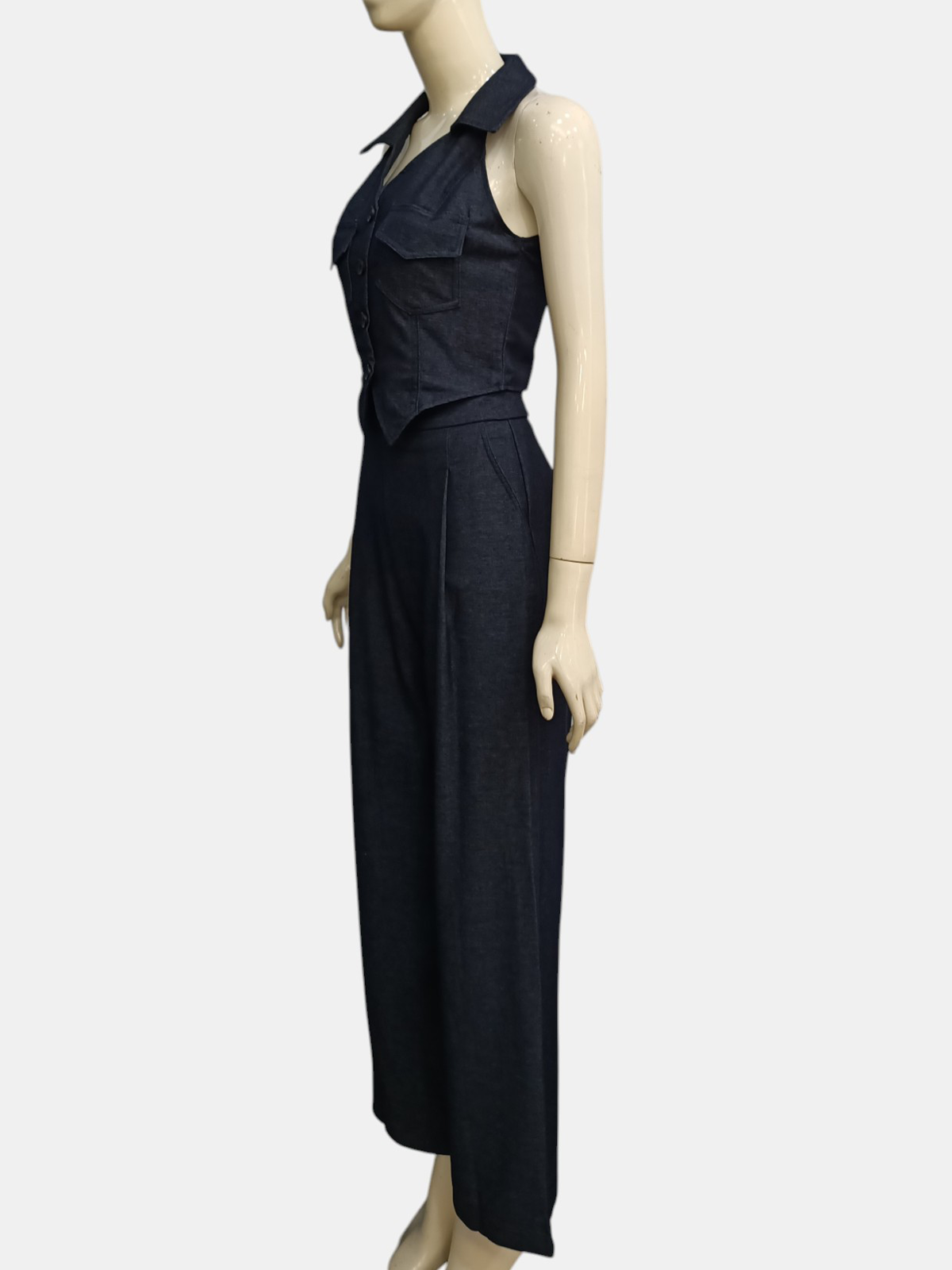 Elegant Sleeveless Vest Two‑Piece Set M217
