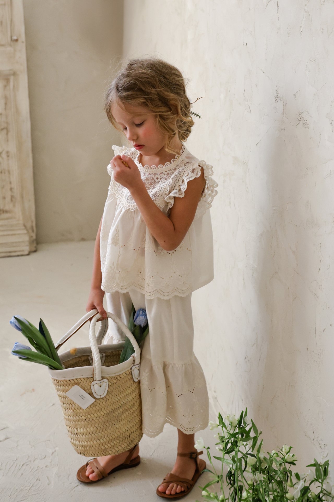 Flo | Lace pants (Ivory 100(85-95)