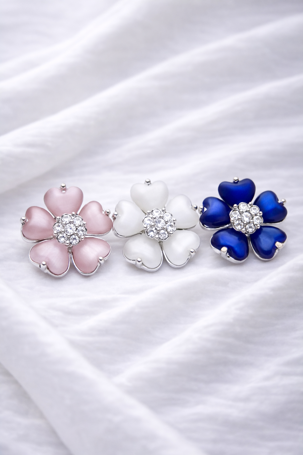 Swarovski Lumière Heart Blossom Brooch