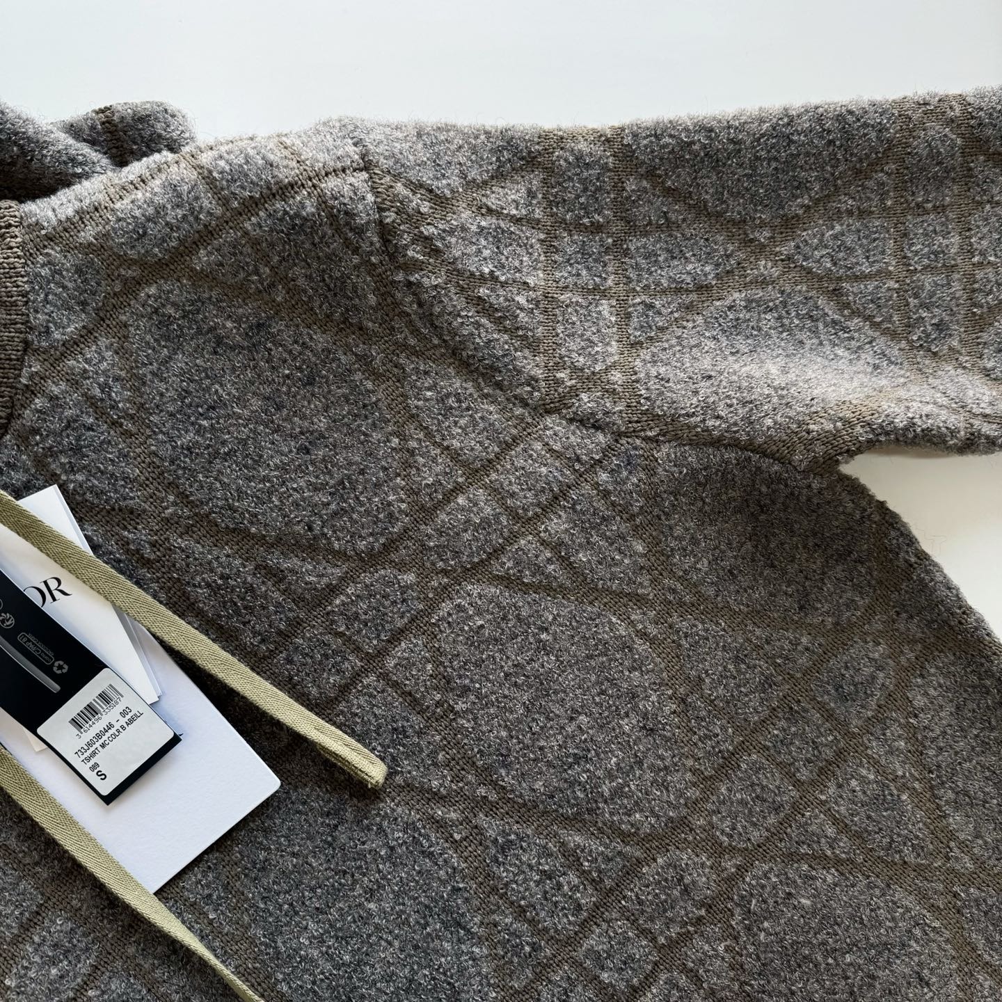 【頂級原單】DIOR 藤格紋羊毛連帽冷衫